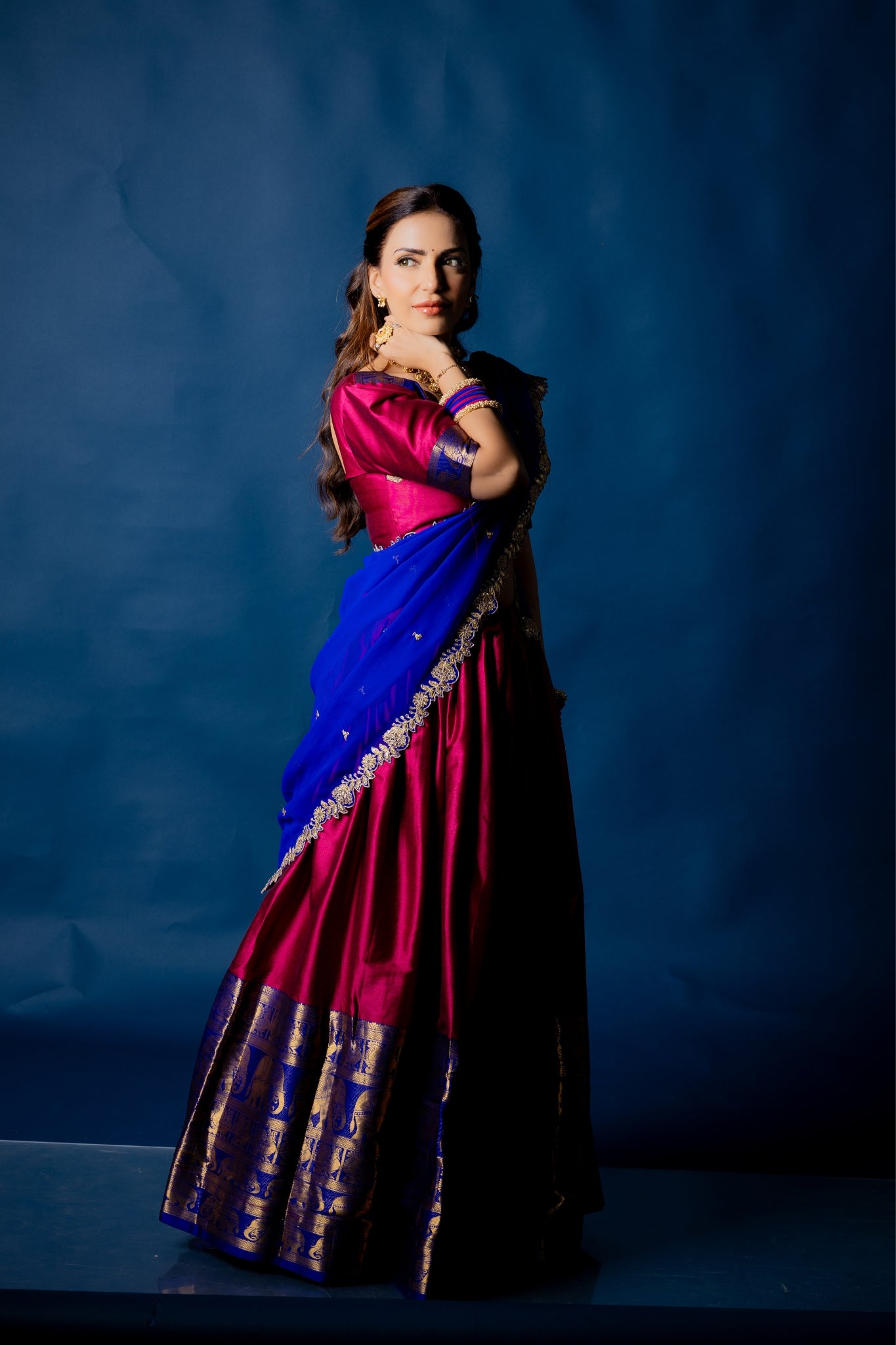 Tarika Narayan Pattu South Indian Lehenga Set