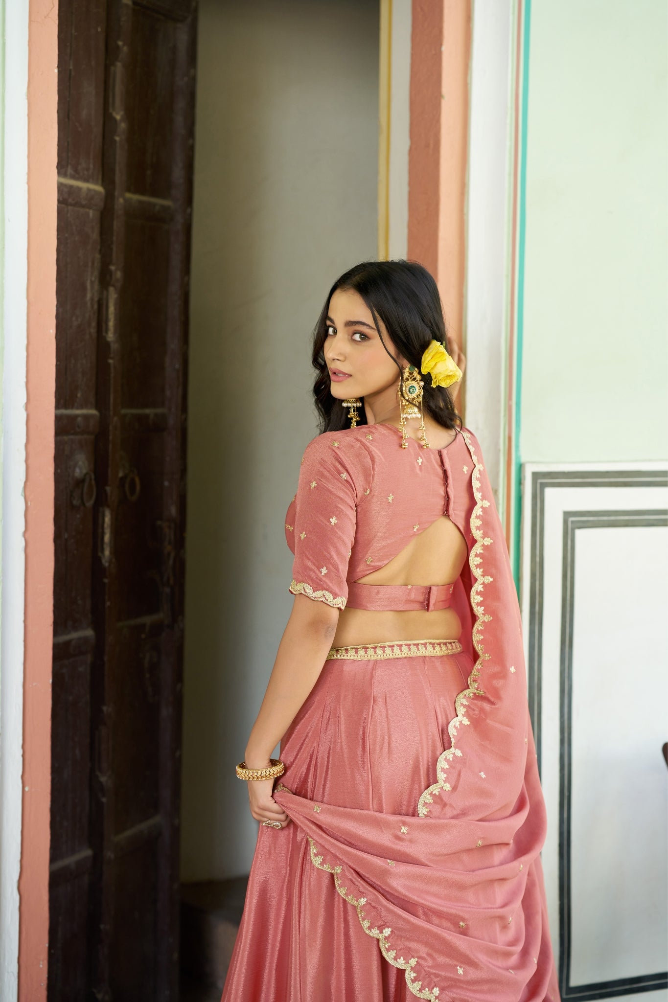 Designer Sequins And Thread Embroidery Lehenga Choli For Women