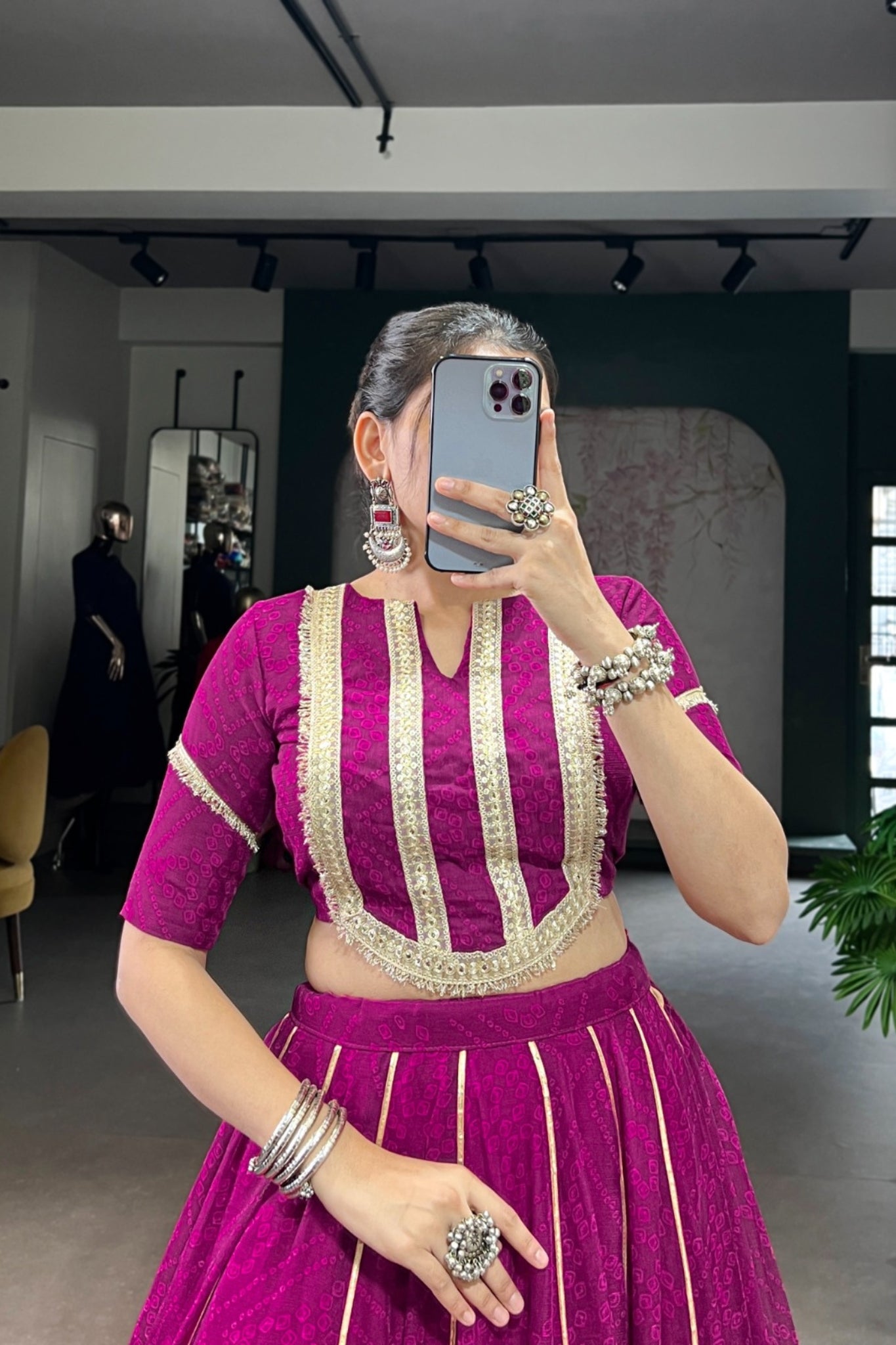 Navratri Special Trending Bandhej Lehenga Choli