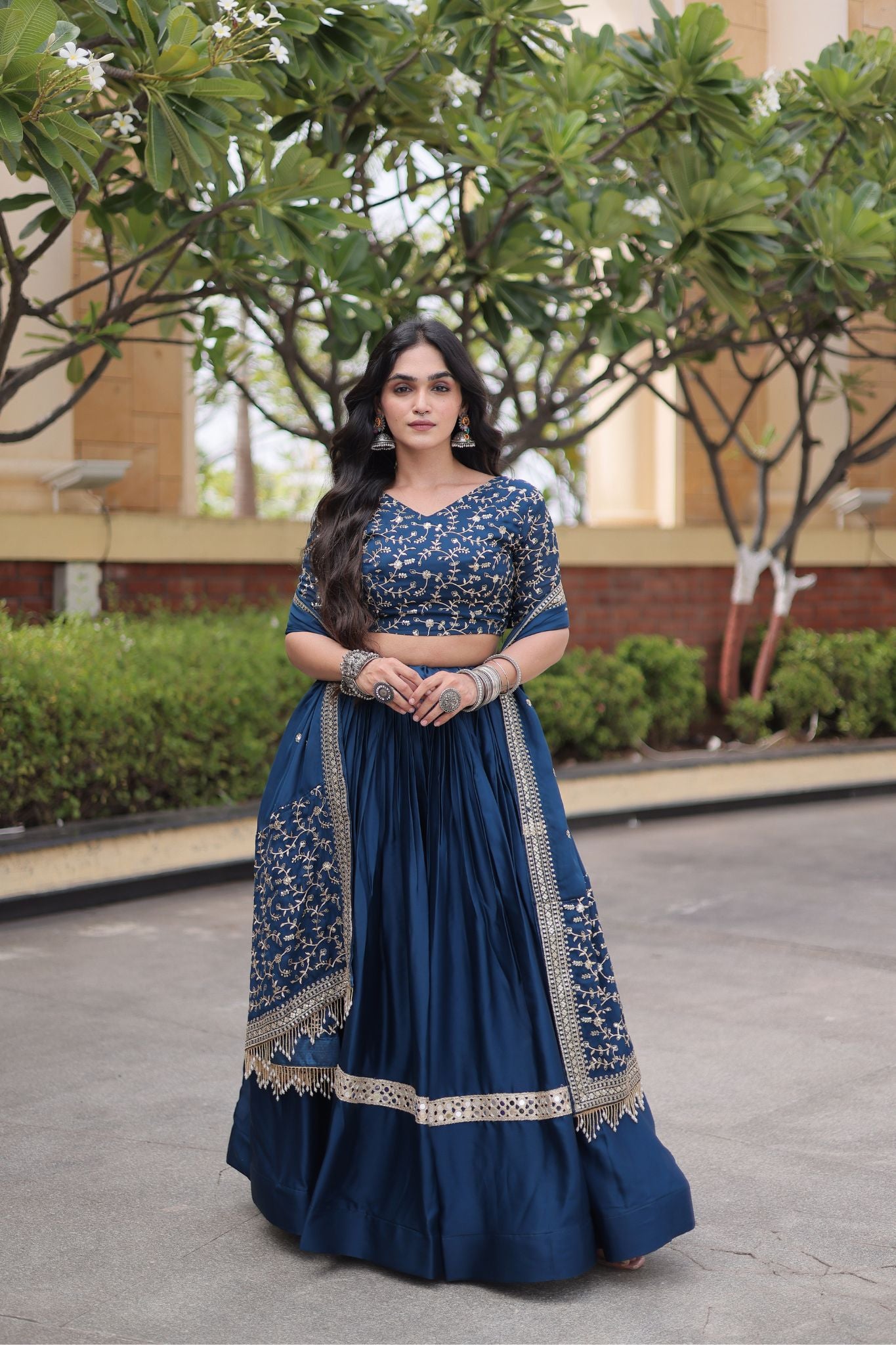 Designer Wedding And  Festive Glory Satin Premium Lehenga Choli