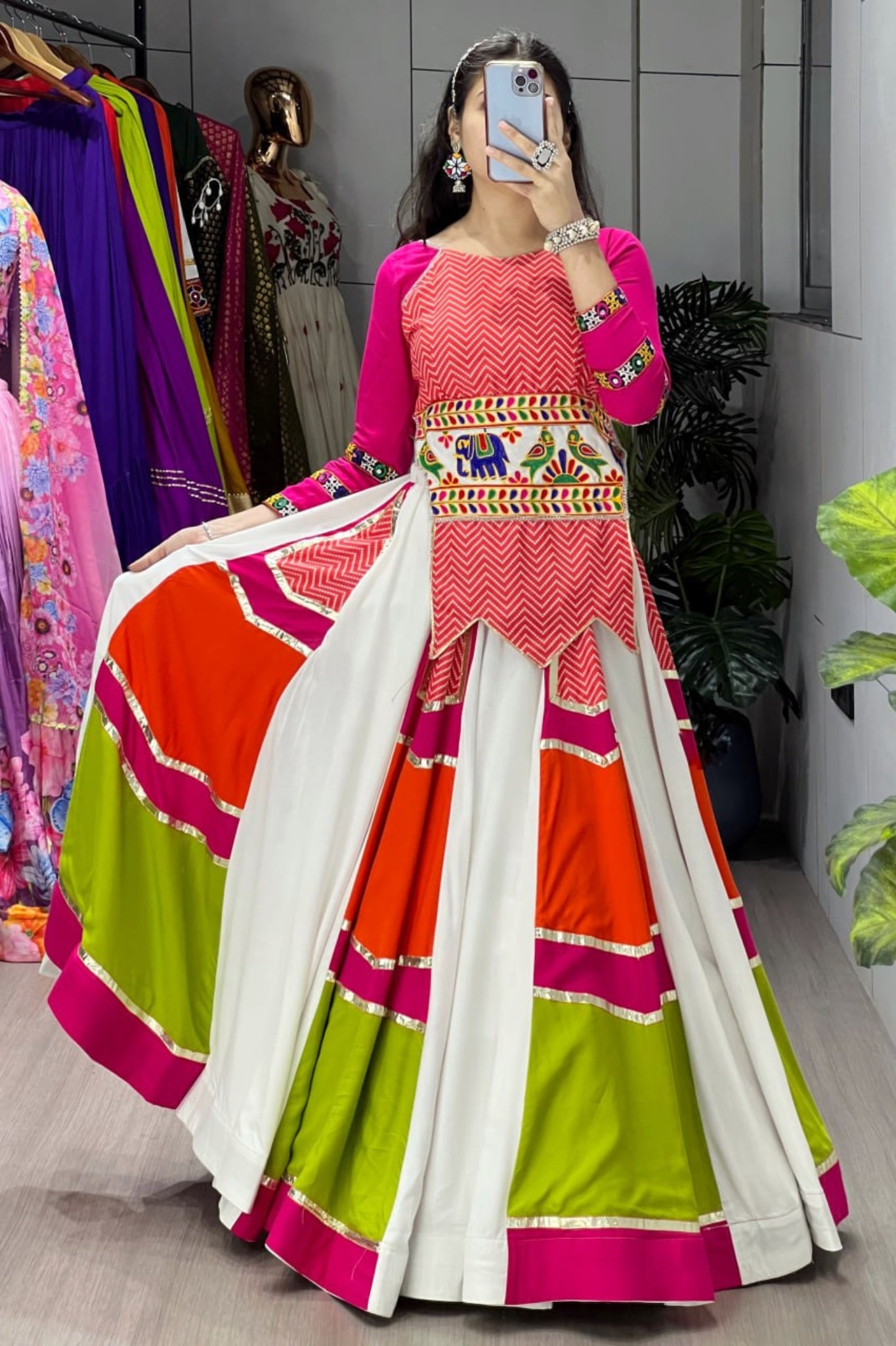 Navratri Special Designer Kutchhi Work Chaniya Choli For Women