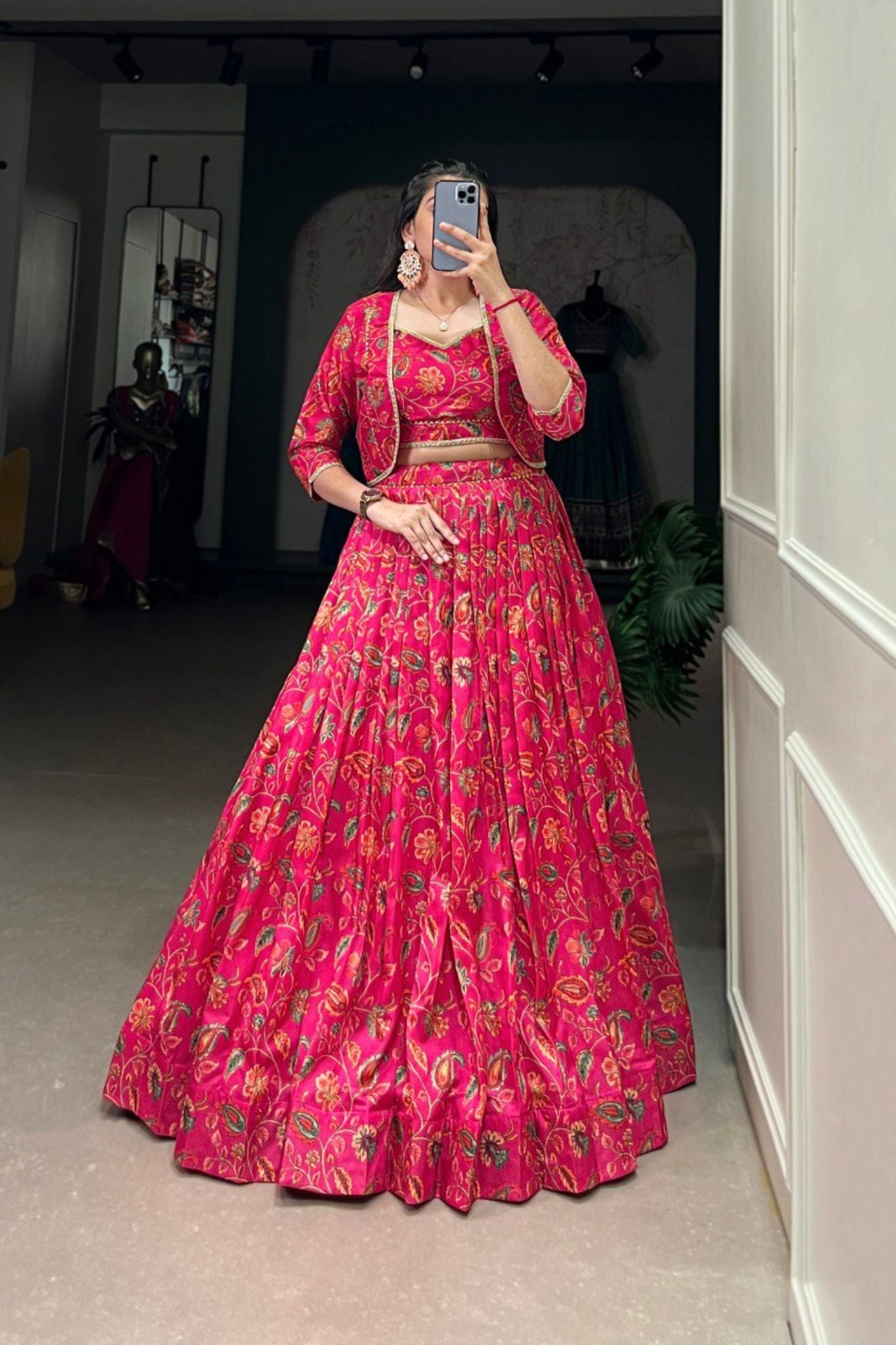 Floral Printed Pink Elegance Wedding Suit