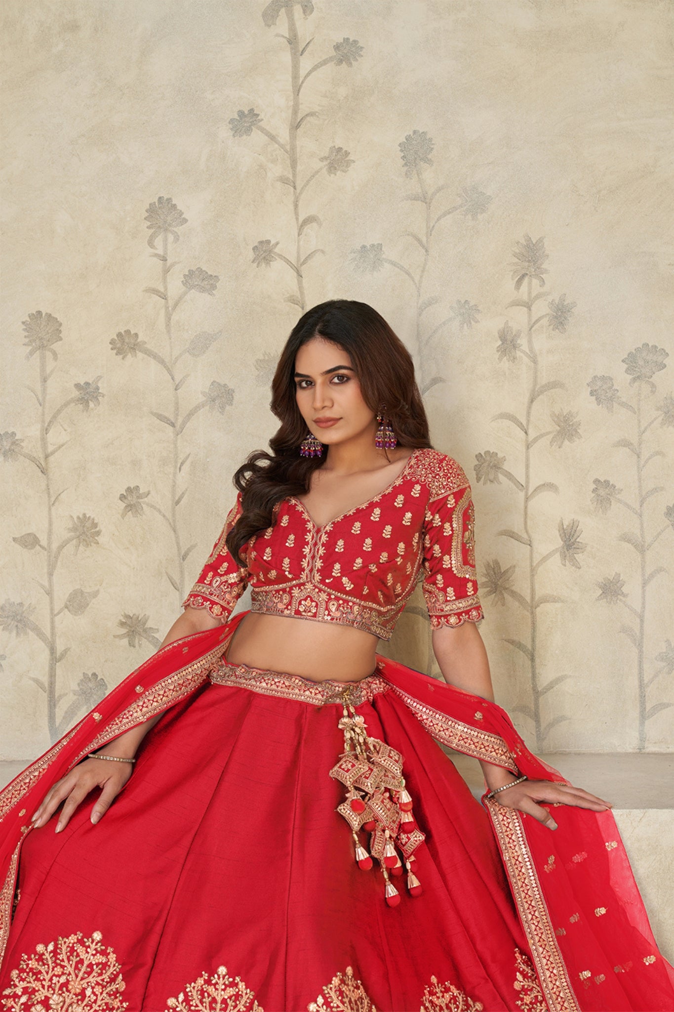 Ivory Grandeur Luxury Zari Embroidered Bridal Lehenga