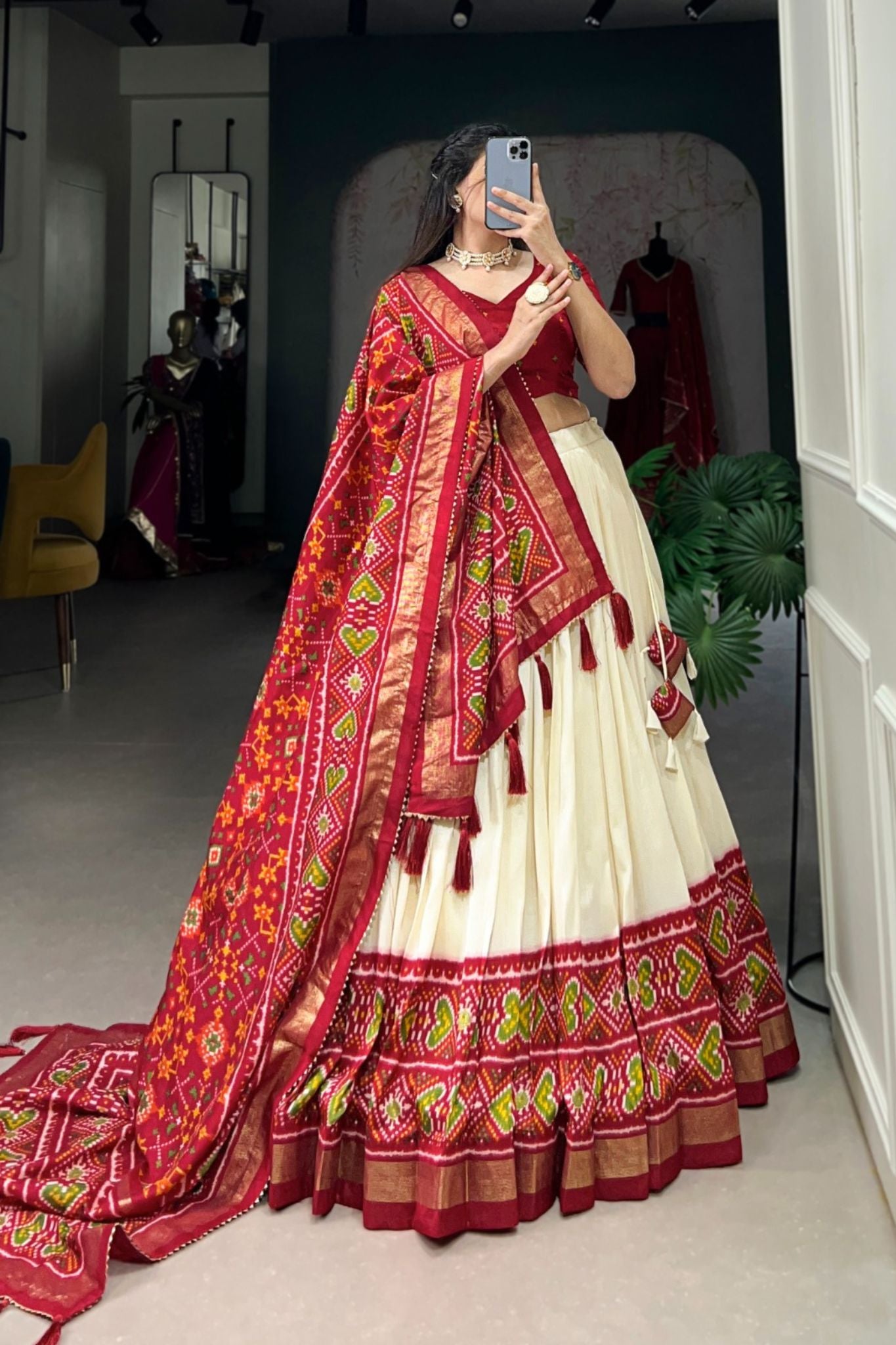 Wedding Grace Patola Printed New Lehenga Choli Set