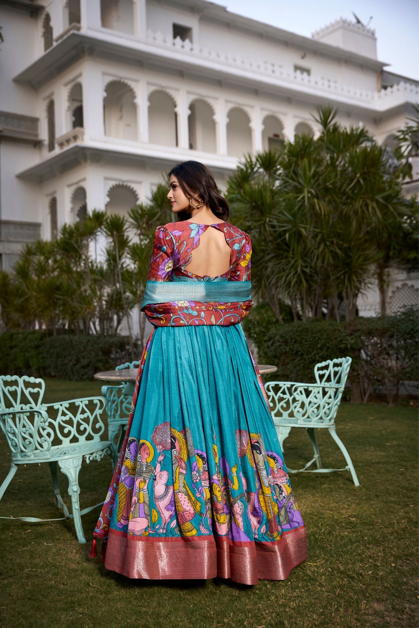 Kalamkari Print Beautiful Lehenga Choli For Woman