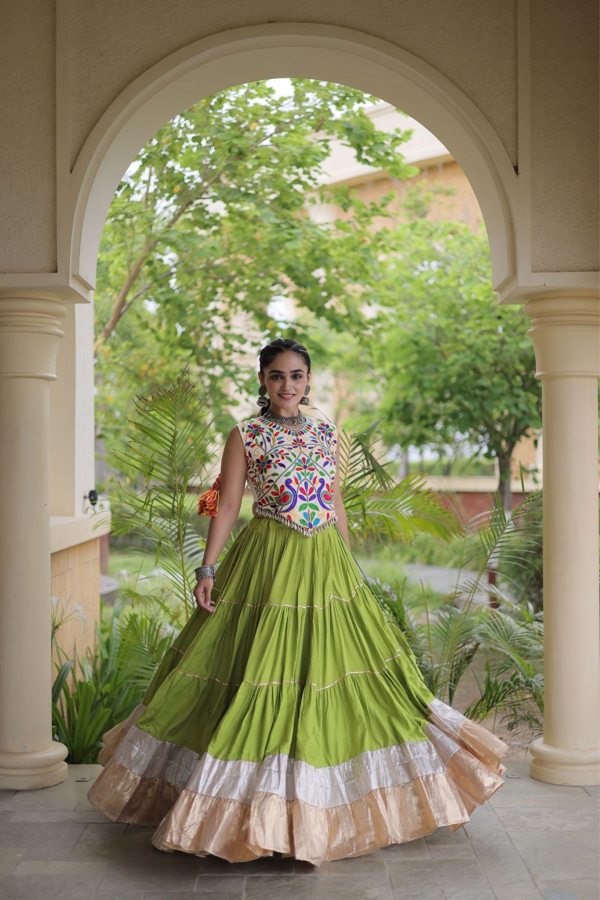 Raasrang Navratri Special Designer Rayon Lehenga Choli