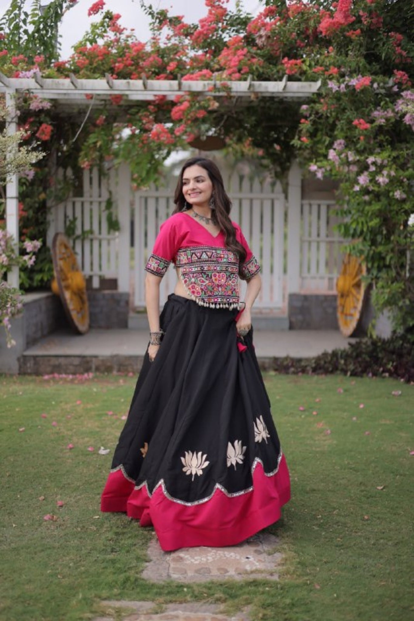 Raasrang Traditional Kutchi Work Lehenga Choli For Navratri
