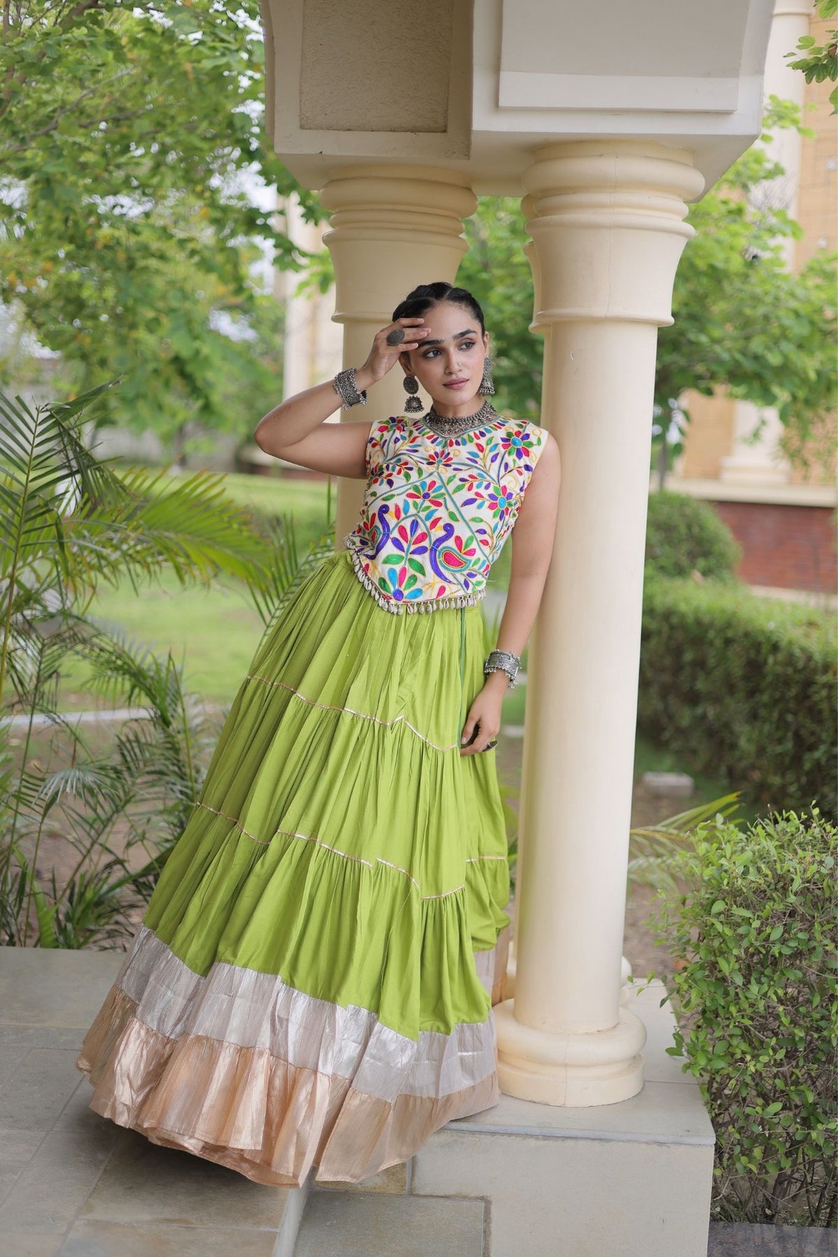 Raasrang Navratri Special Designer Rayon Lehenga Choli
