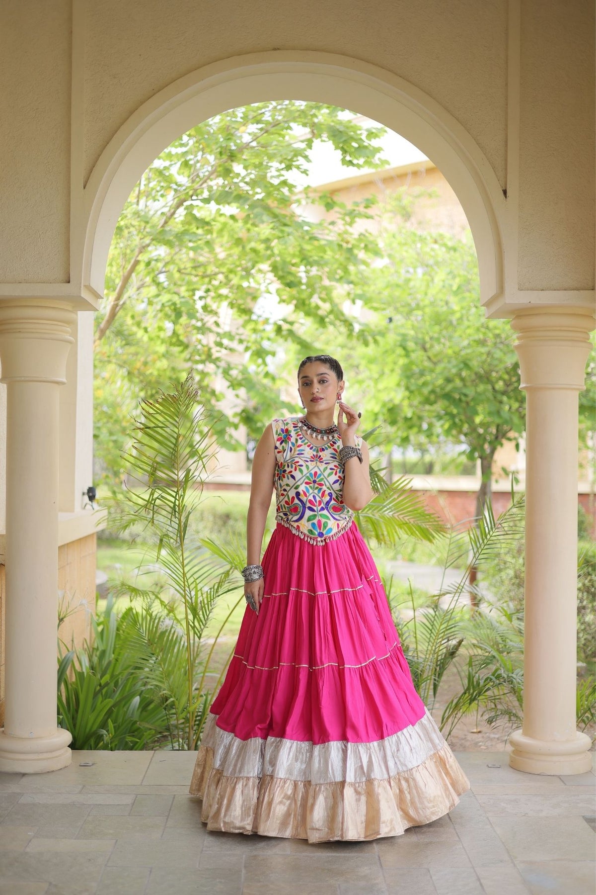 Raasrang Navratri Special Designer Rayon Lehenga Choli
