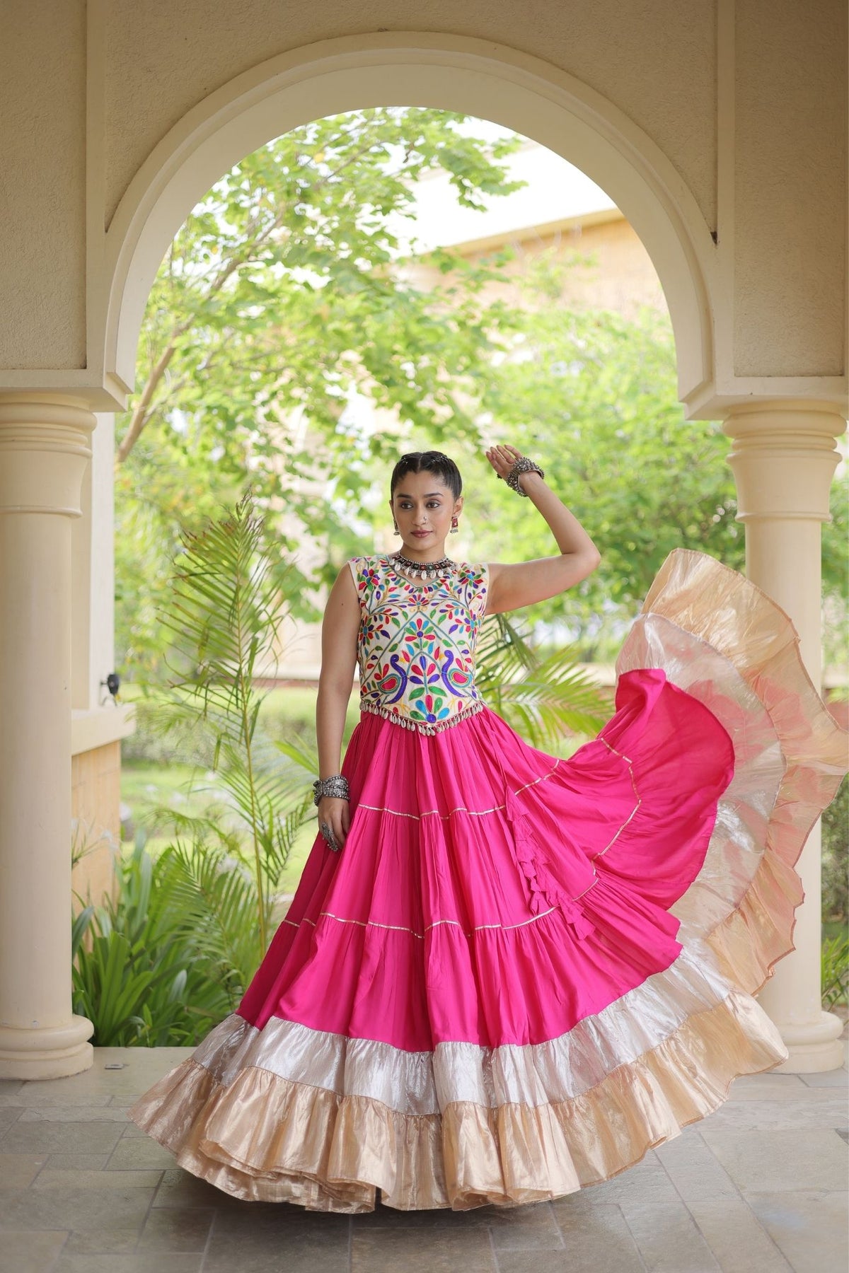 Raasrang Navratri Special Designer Rayon Lehenga Choli