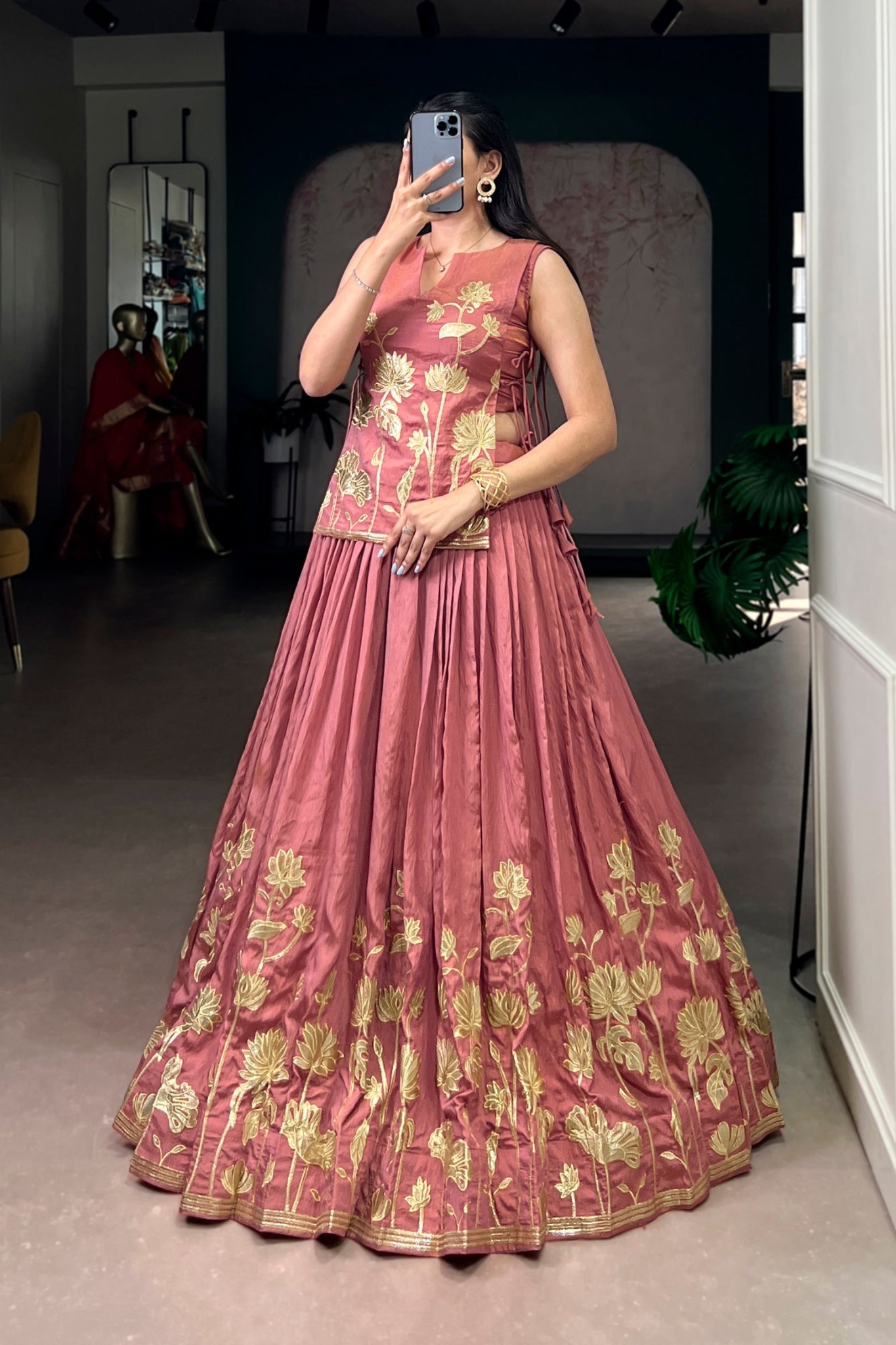 Pure Shimmer Embroidered Lehenga Co-Ord Set