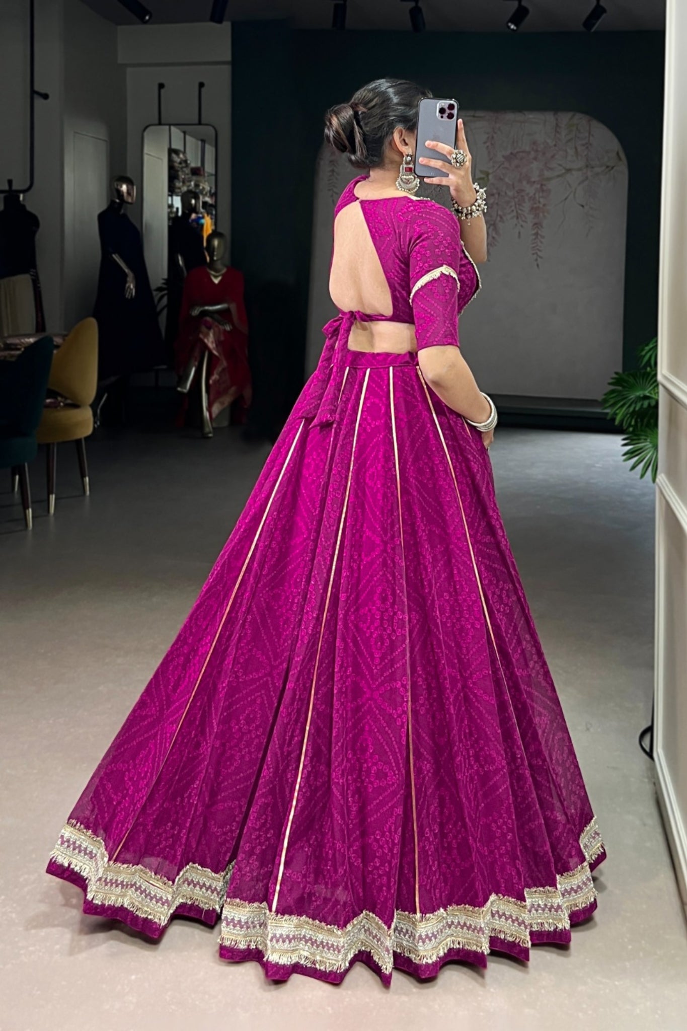Navratri Special Trending Bandhej Lehenga Choli