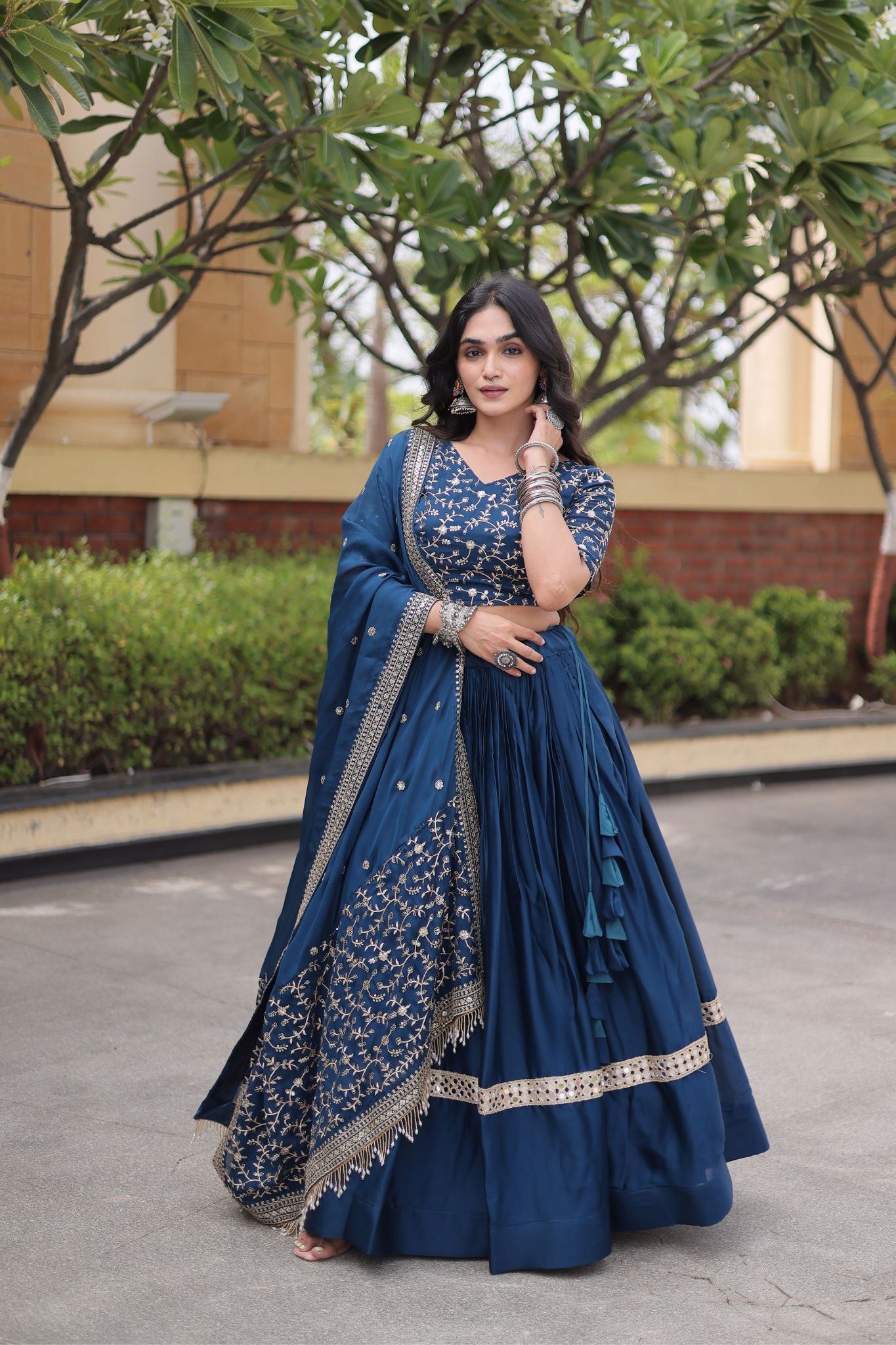Designer Wedding And  Festive Glory Satin Premium Lehenga Choli