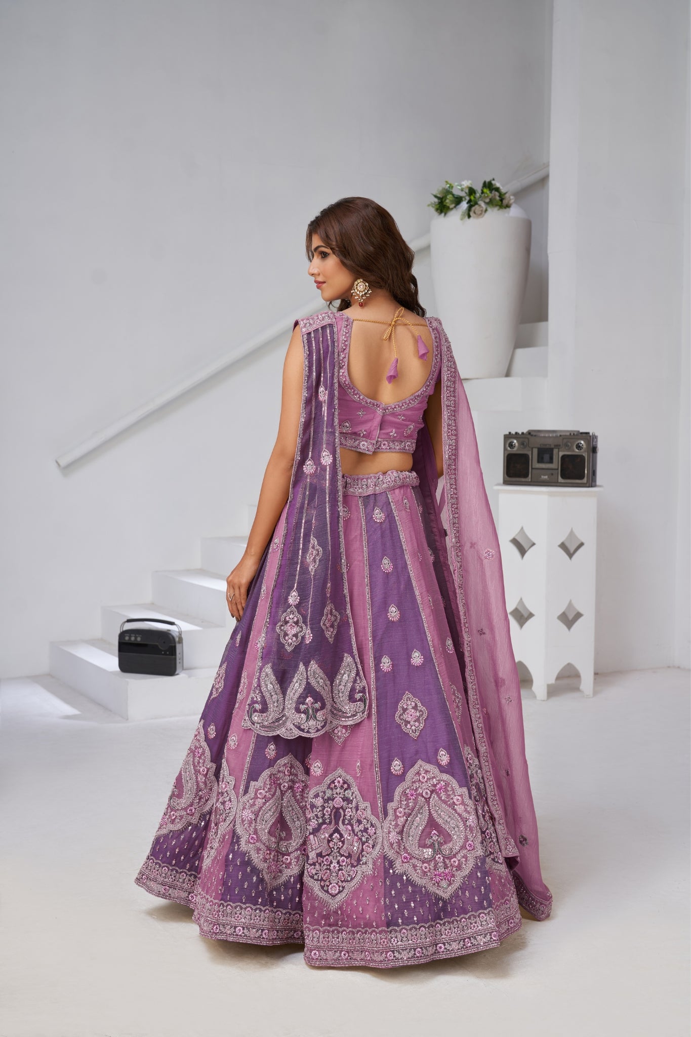 Ethereal Harmony  Double Layered Dupatta Bridal Lehenga
