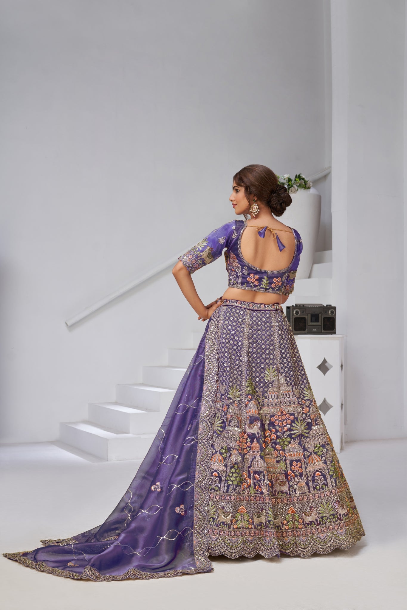 Divine Grandeur Royal Raw Silk Bridal Lehenga
