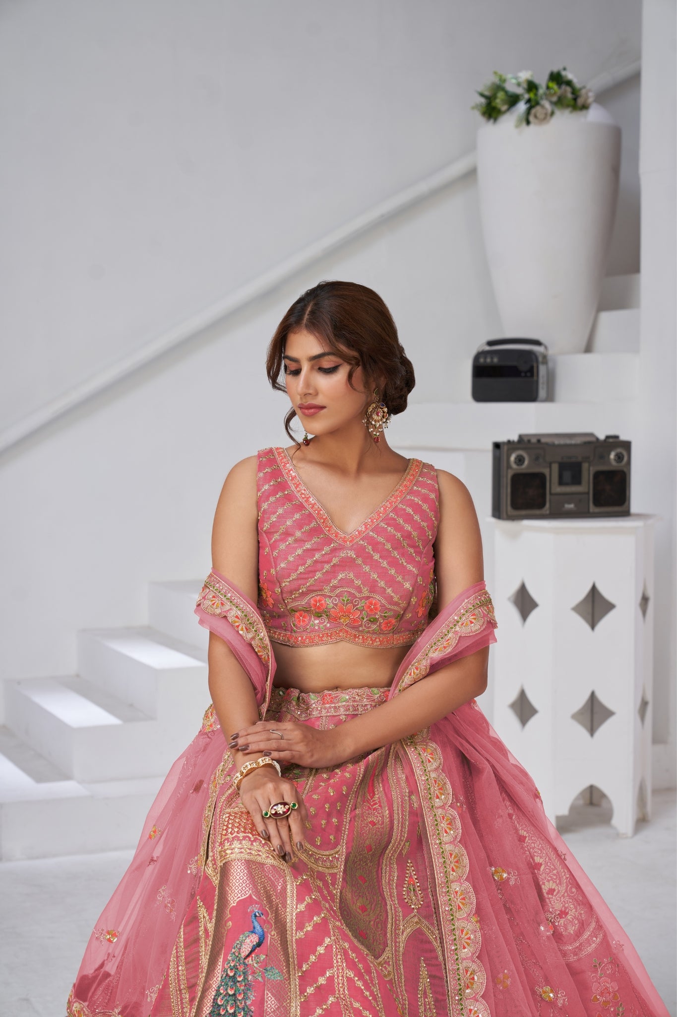 Royal Radiance Raw Silk Bridal Lehenga Choli