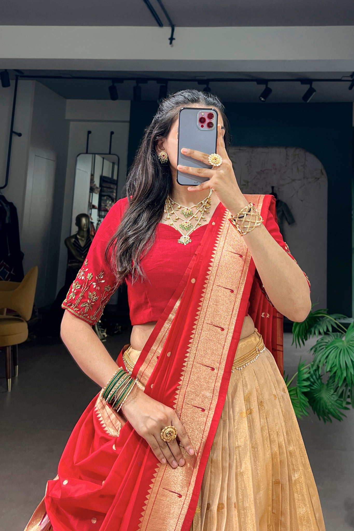 Premium Paithani Lehenga Choli With Elegant Dupatta