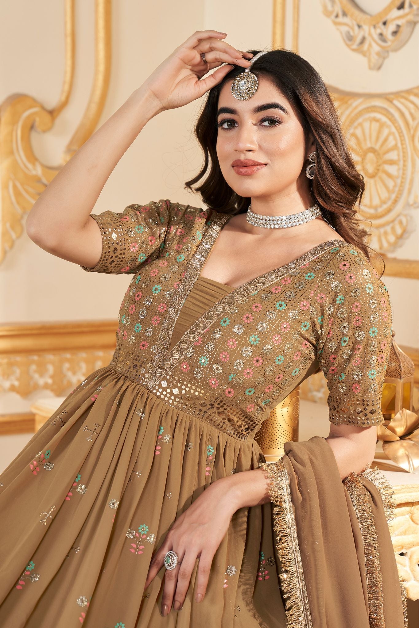 Georgette Designer Stylish Anarkali Gown