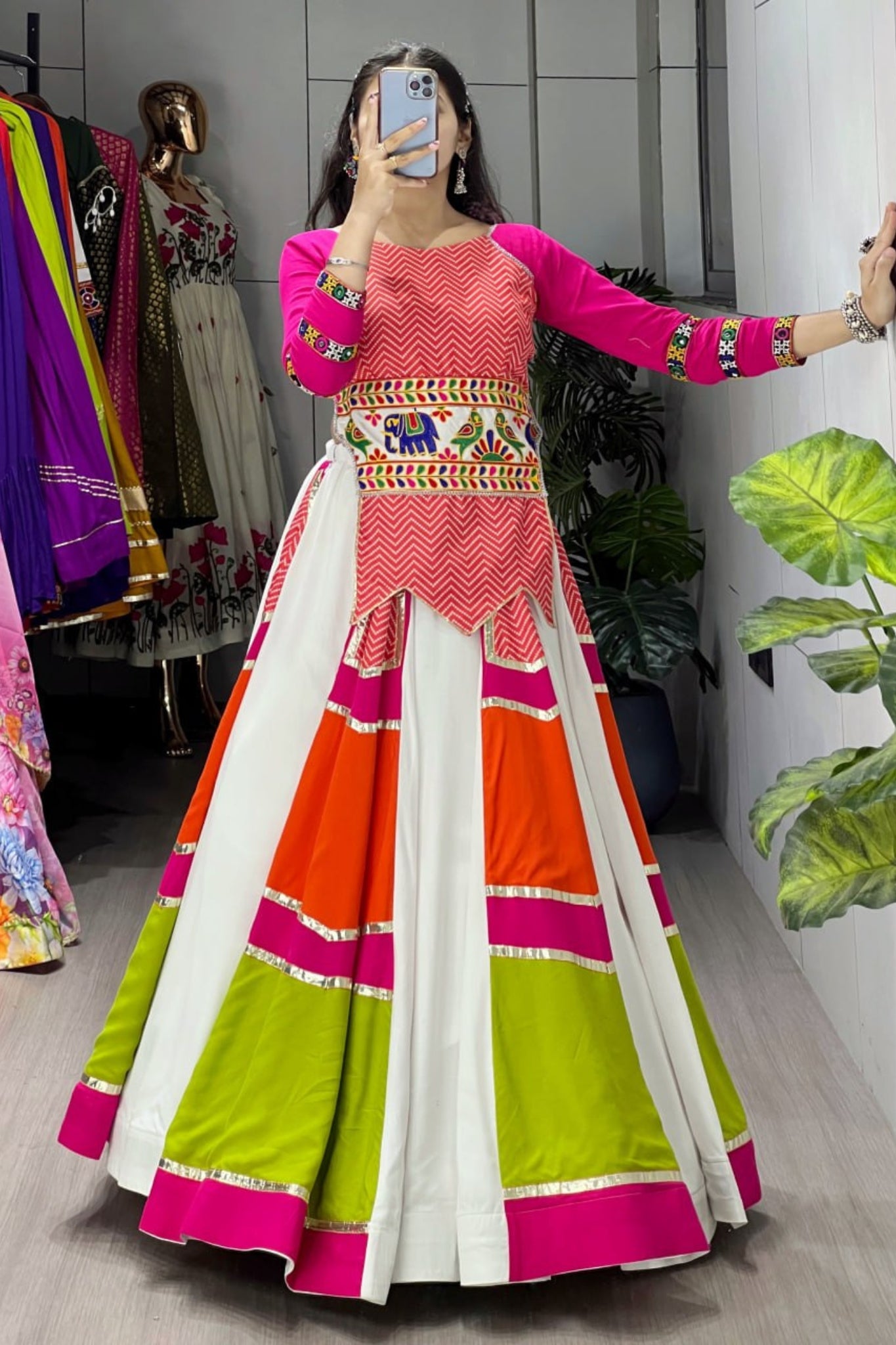 Navratri Special Designer Kutchhi Work Chaniya Choli For Women