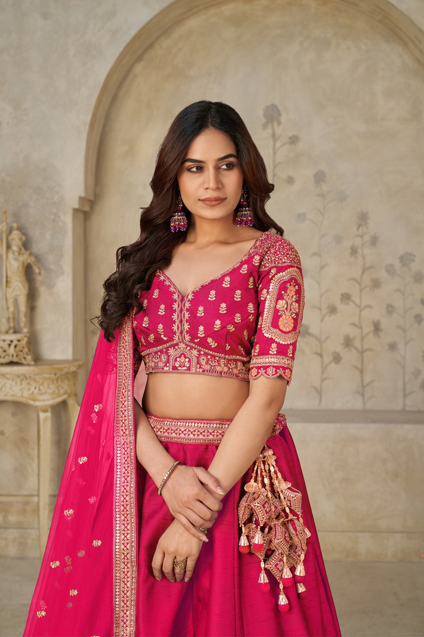 Ivory Grandeur Luxury Zari Embroidered Bridal Lehenga