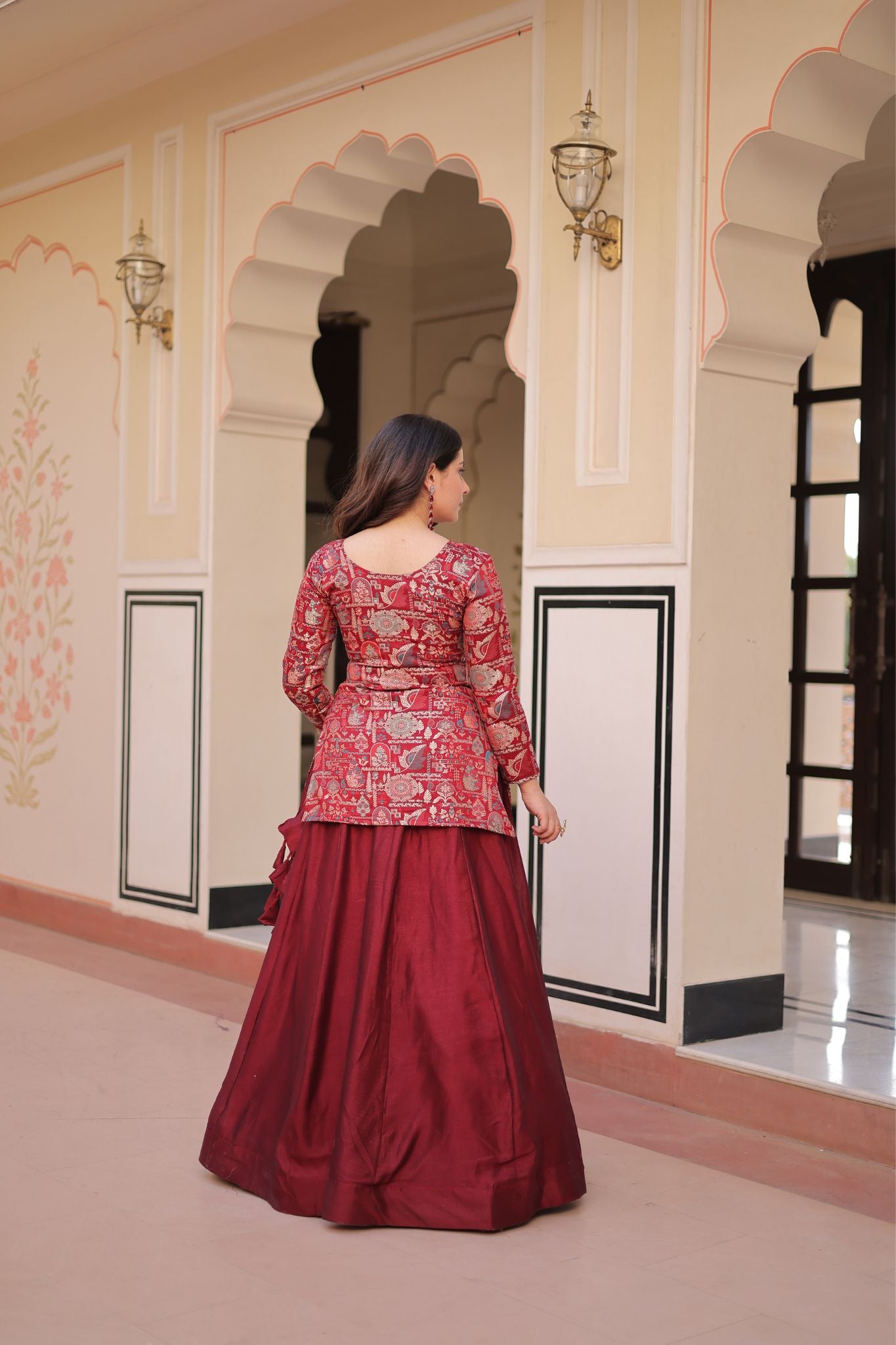Pure Simmer Festive Jacquard Designer Readymade Lehenga Choli