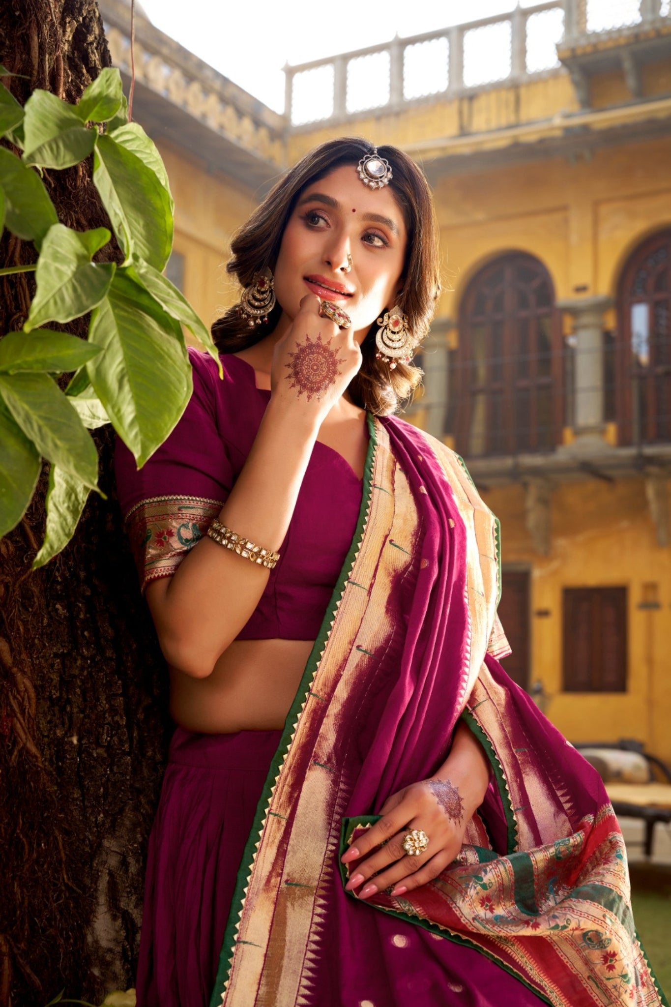 Ethereal Elegance Pure Chanderi Zari Woven Luxury Lehenga Set