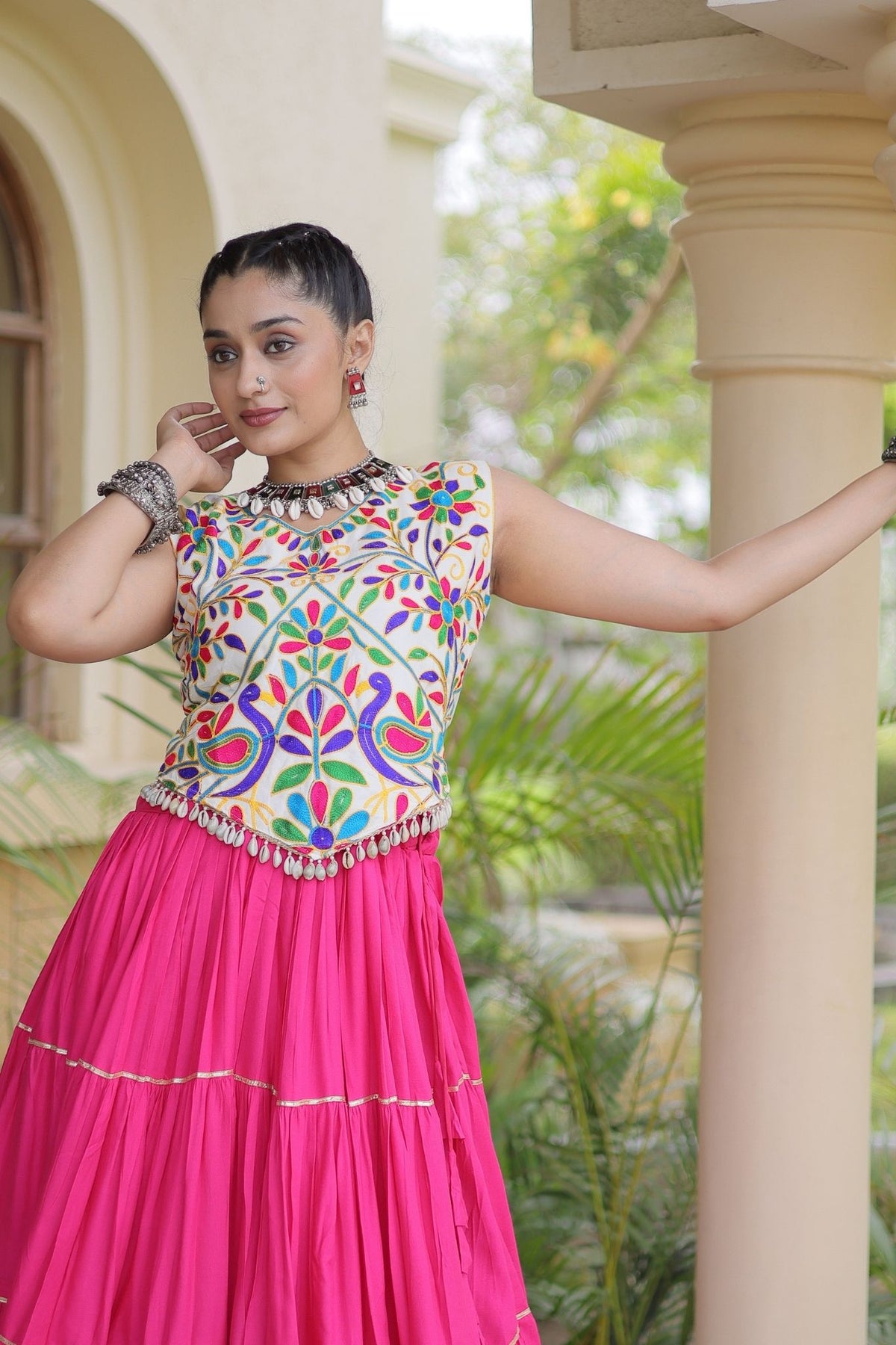 Raasrang Navratri Special Designer Rayon Lehenga Choli