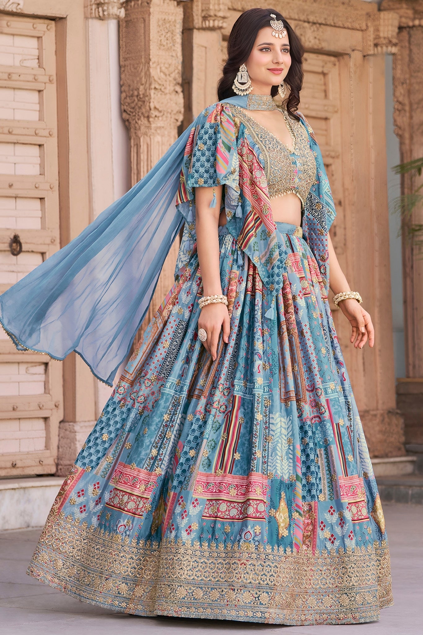 Ethereal Elegance Designer Wedding Lehenga Choli Set