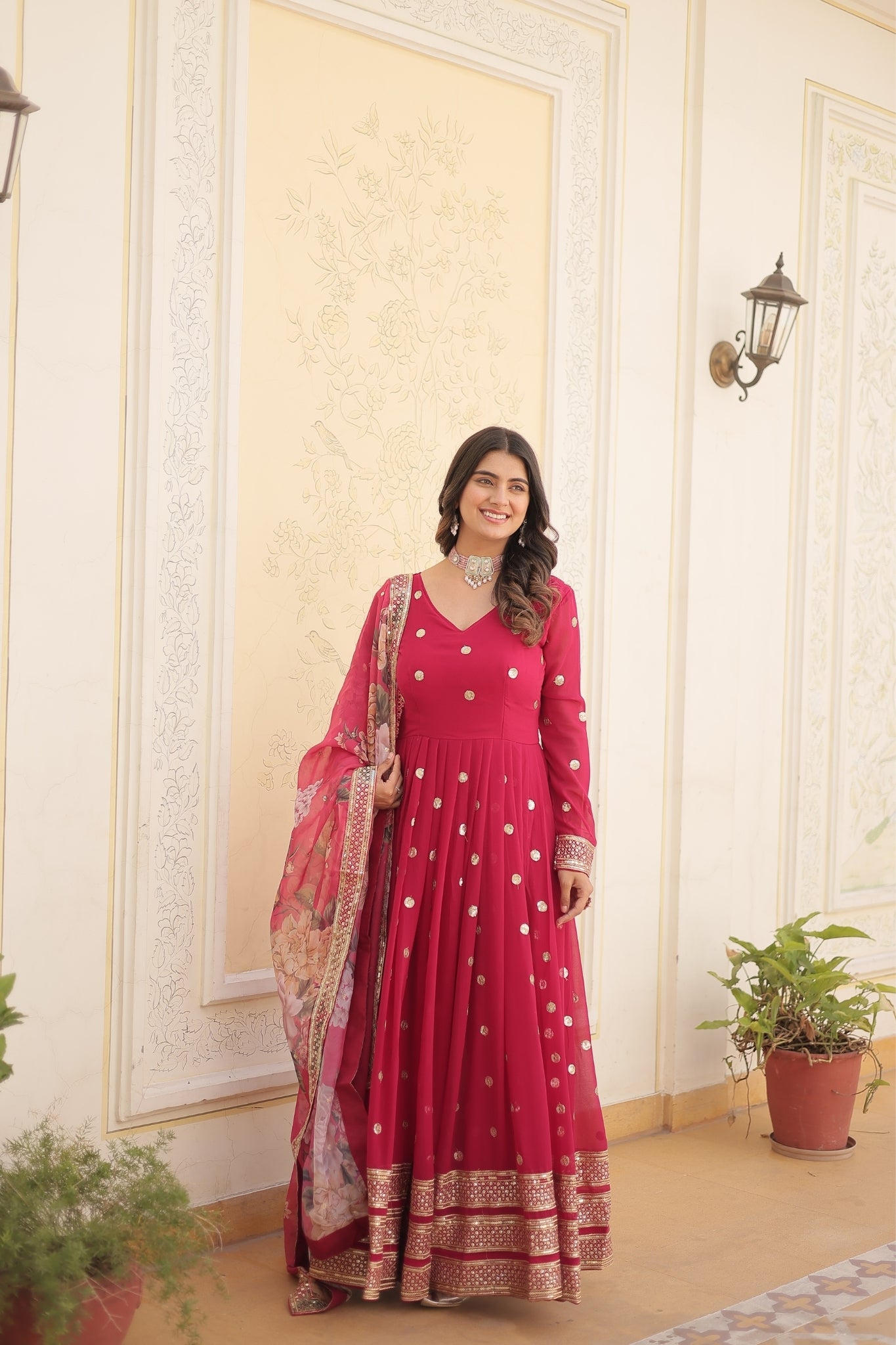 Elegance Style Readymade Anarkali Gown