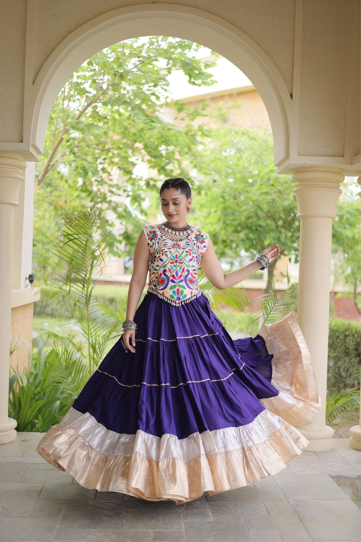 Raasrang Navratri Special Designer Rayon Lehenga Choli