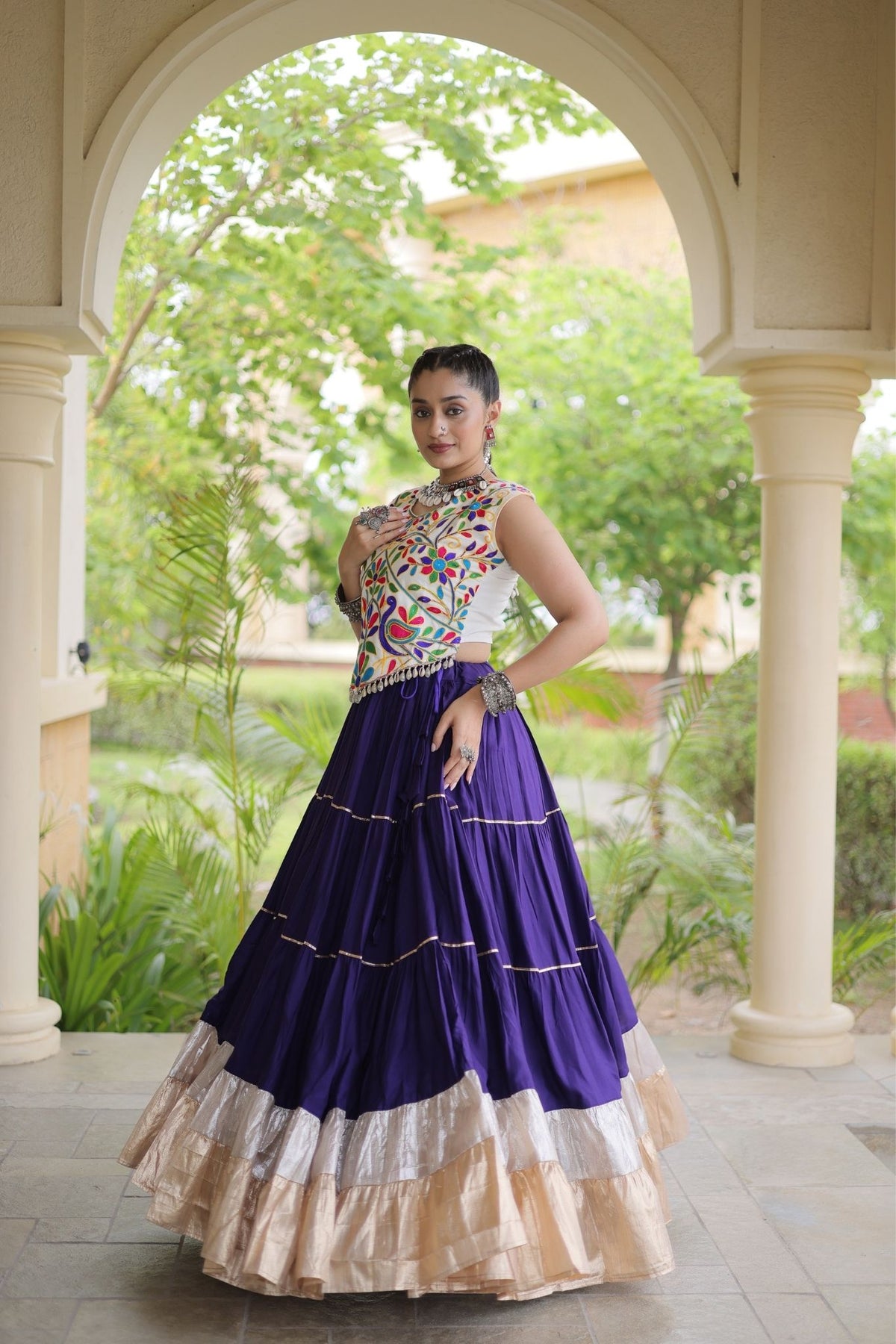 Raasrang Navratri Special Designer Rayon Lehenga Choli
