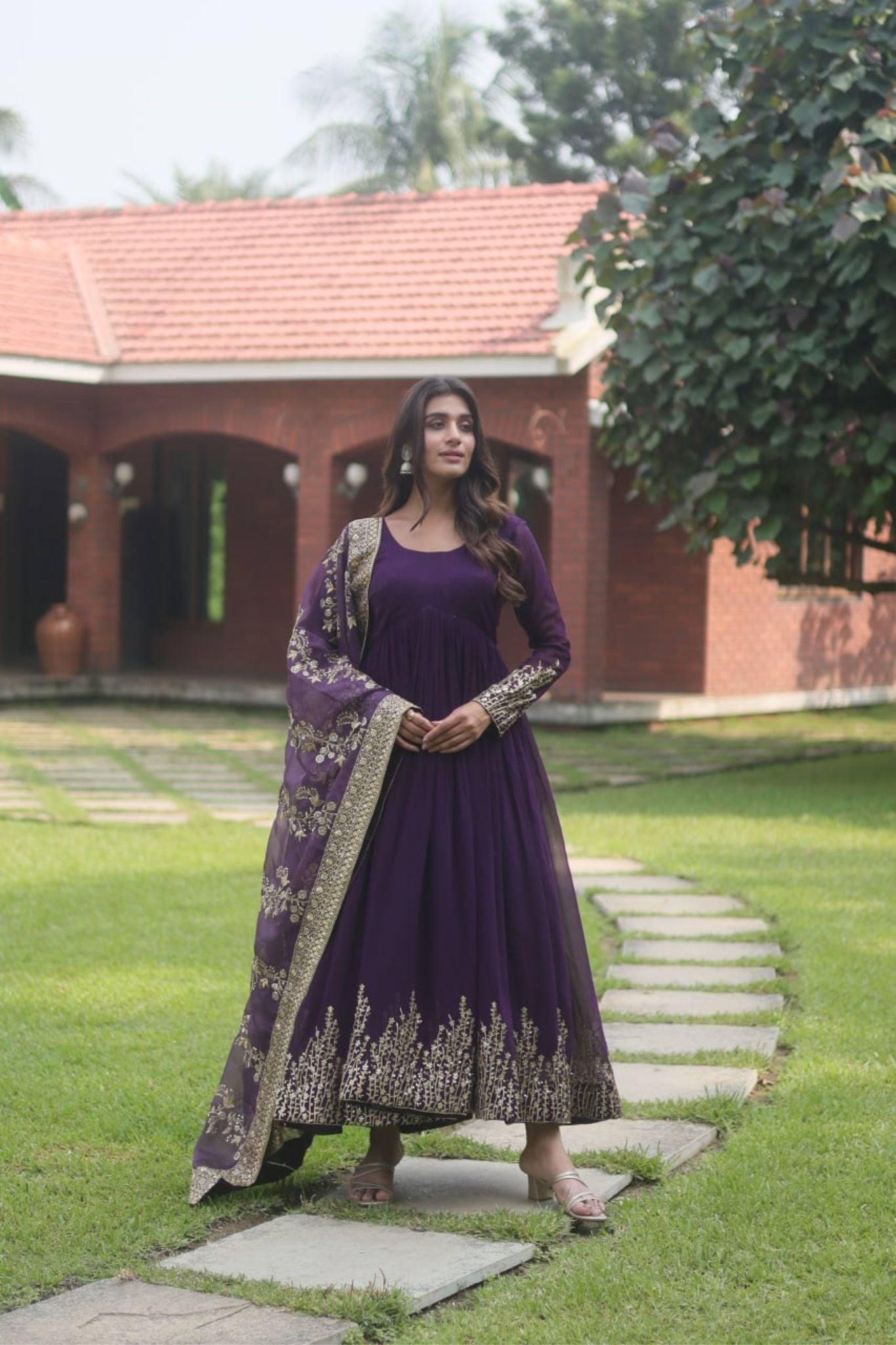 The Elegance Of Multi-Sequins Embroidery Work Gowns With Dupatta Collection