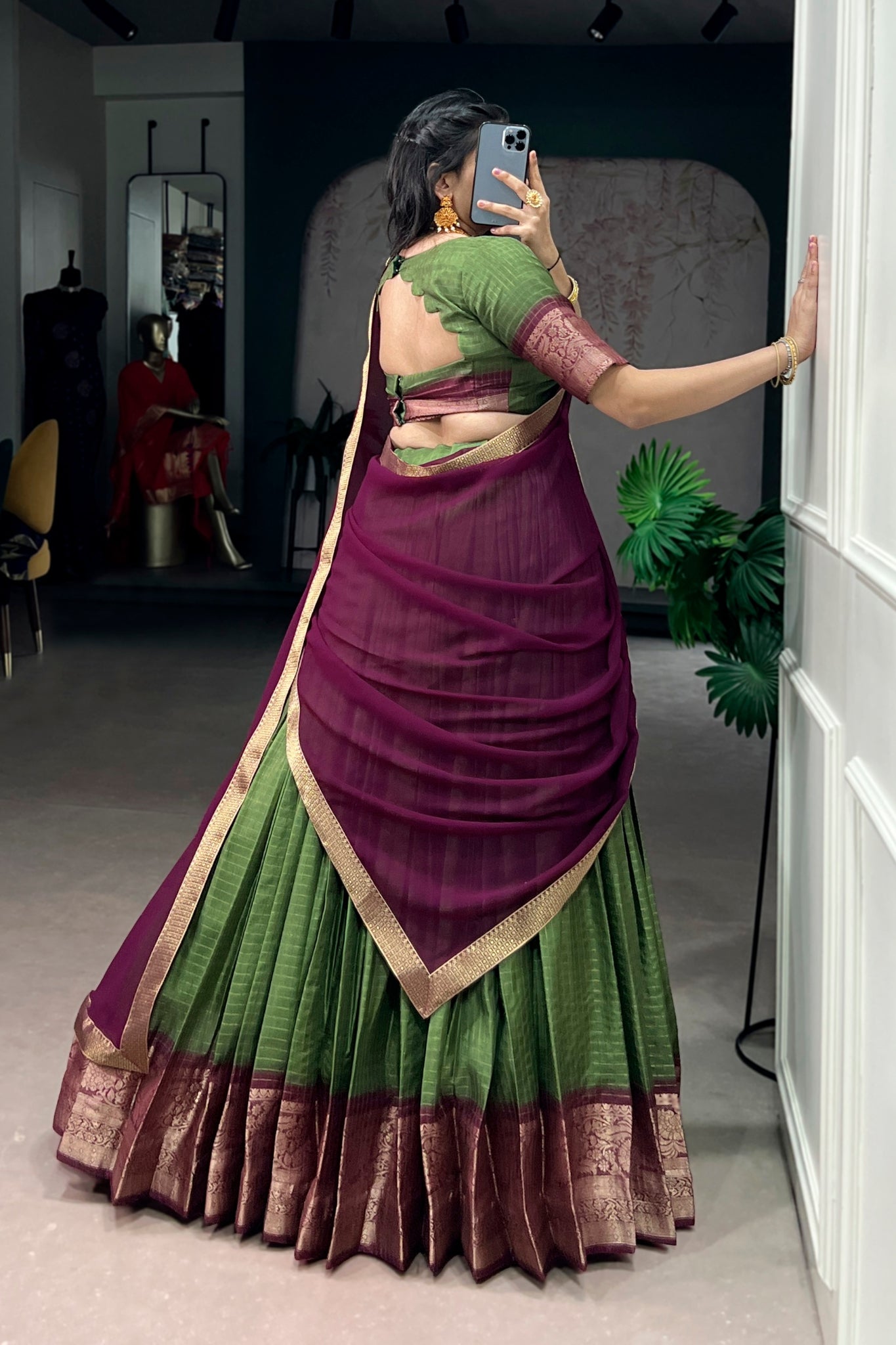 Premium Zari Weaving Work Lehenga Choli