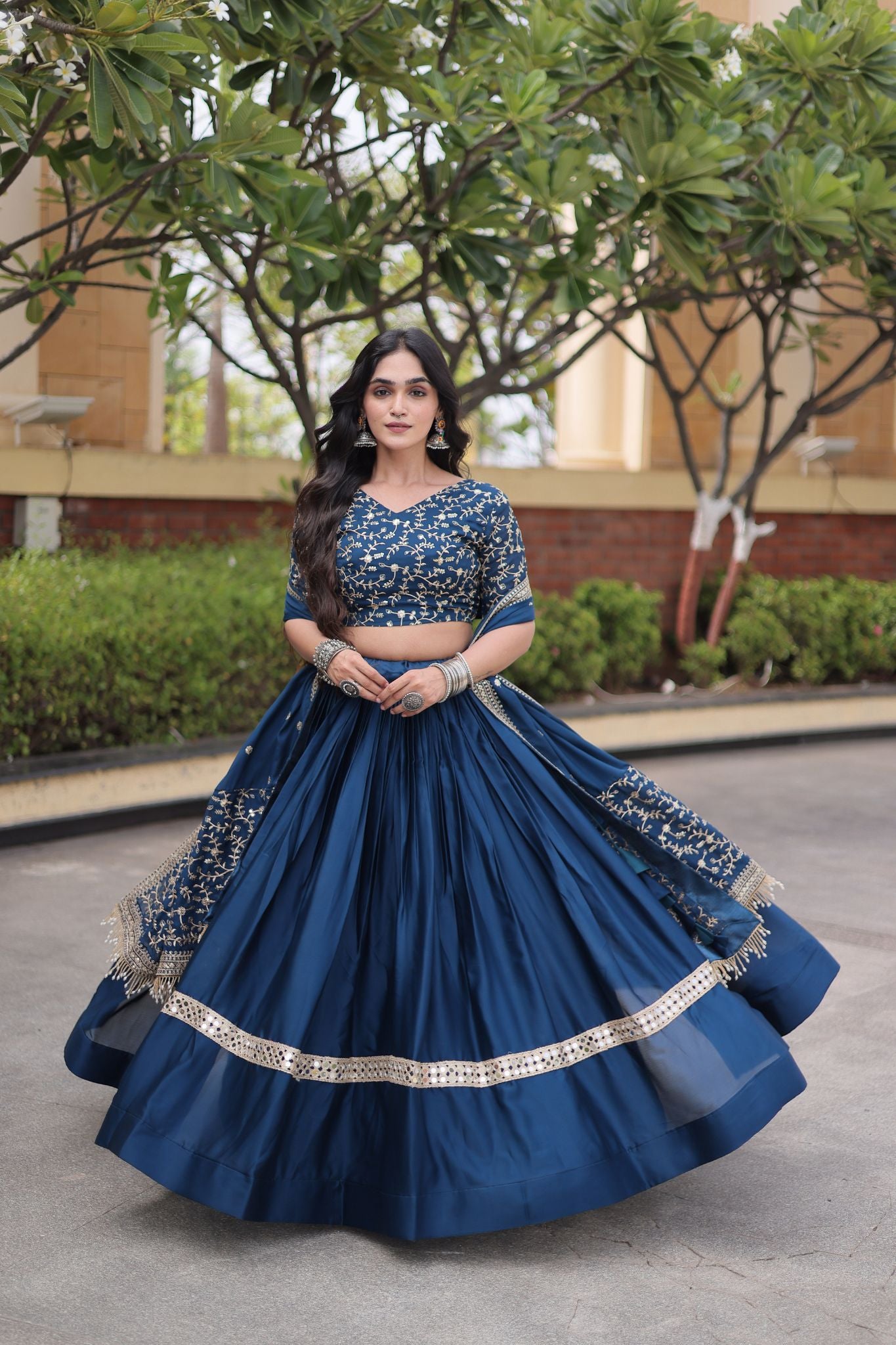 Designer Wedding And  Festive Glory Satin Premium Lehenga Choli