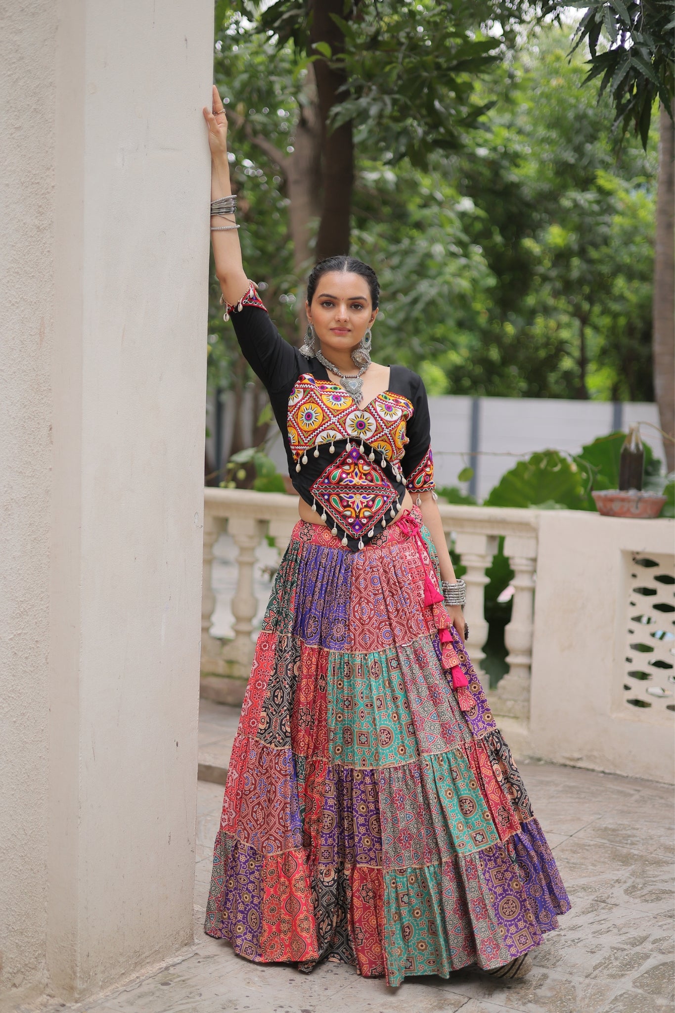 Beautiful Cotton Printed Elegant Navratri Lehenga Choli