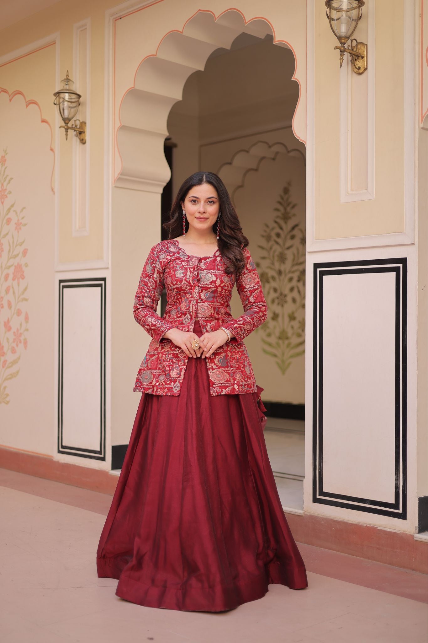 Pure Simmer Festive Jacquard Designer Readymade Lehenga Choli