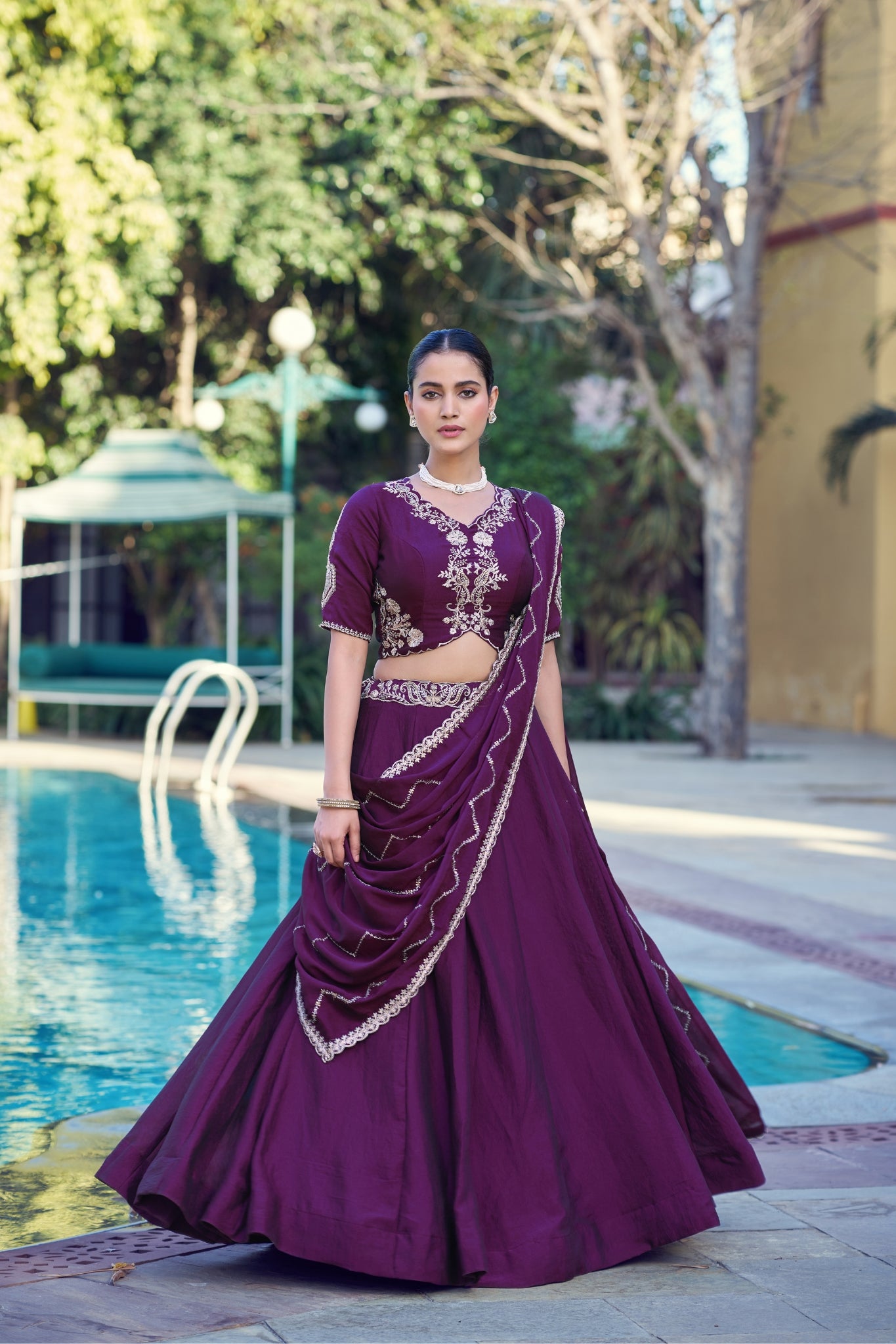 Designer Premium Embroidered Ethnic Lehenga Choli For Wedding