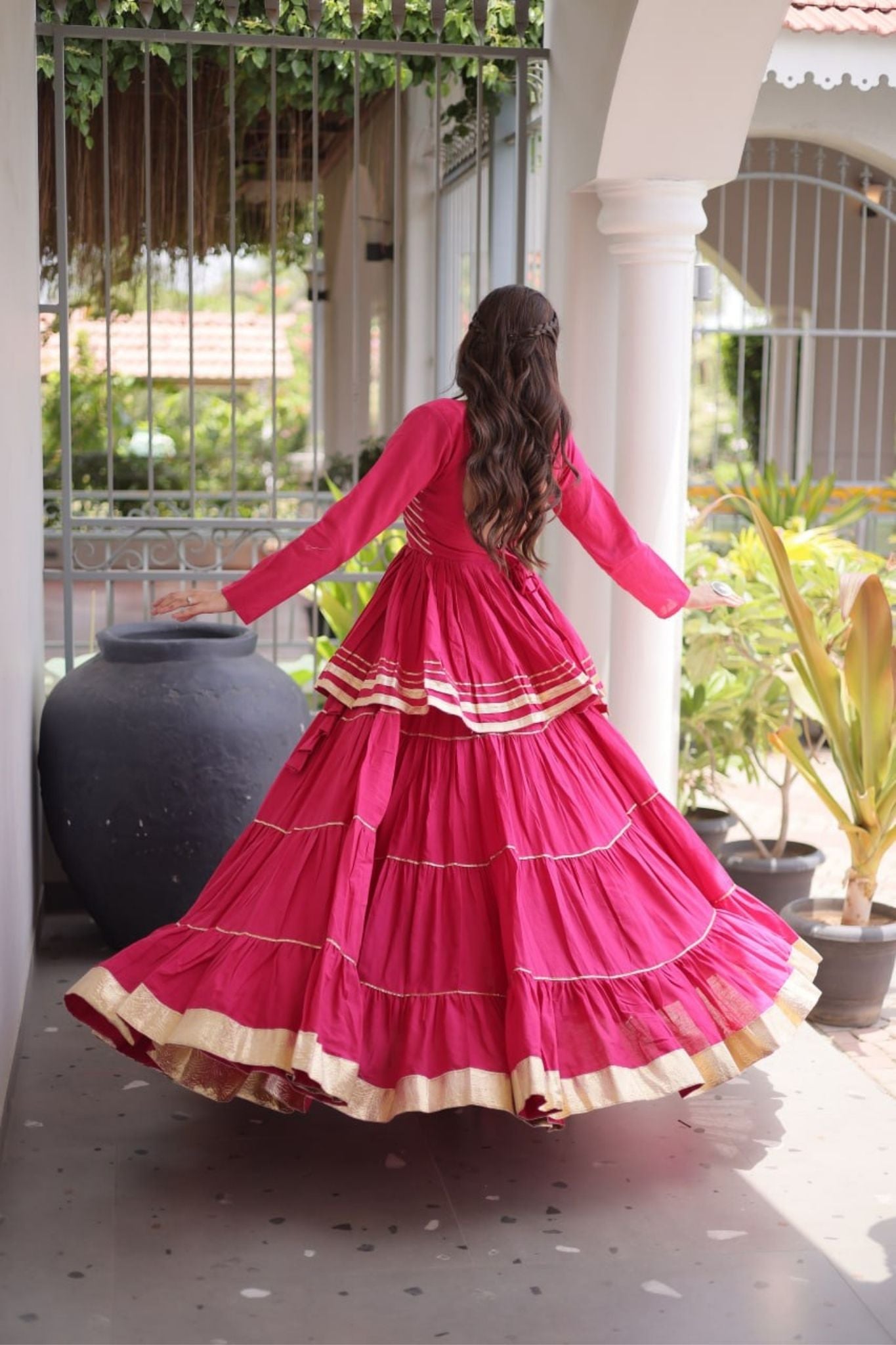 Raasrang Traditional Navratri Special Beautiful Cotton Lehenga Choli