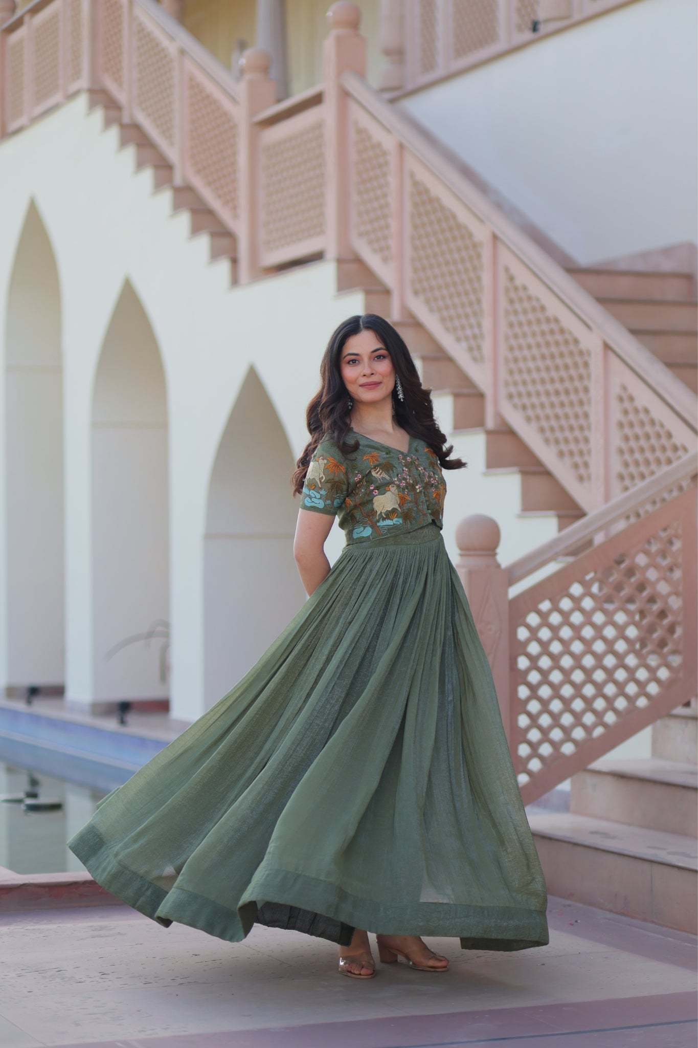 Beautiful Embroidered Designer Crafted Women Gown