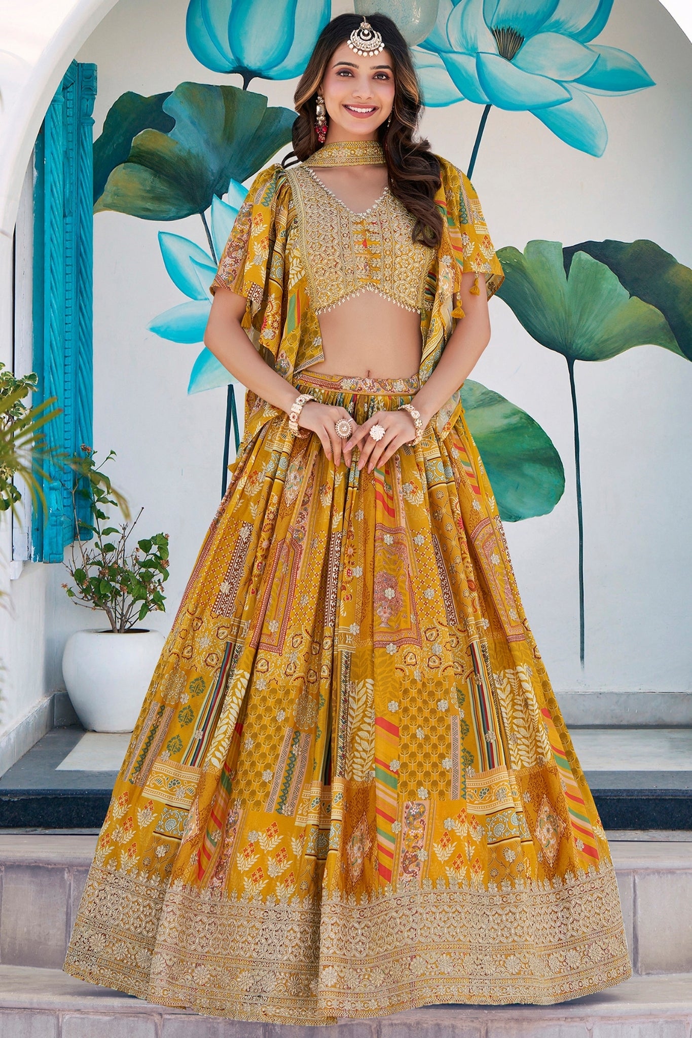 Ethereal Elegance Designer Wedding Lehenga Choli Set