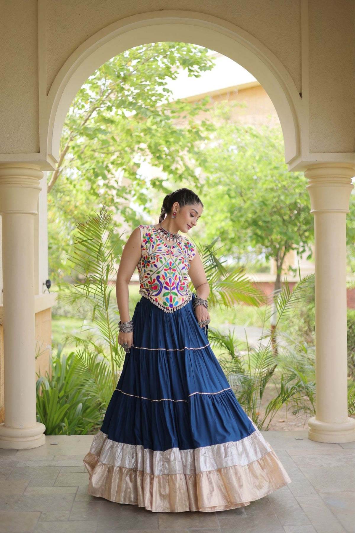 Raasrang Navratri Special Designer Rayon Lehenga Choli