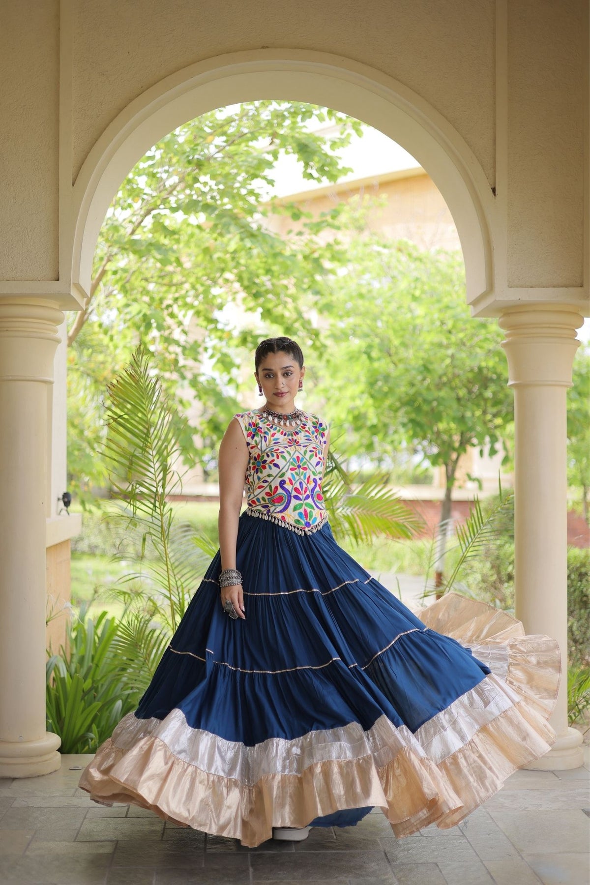 Raasrang Navratri Special Designer Rayon Lehenga Choli