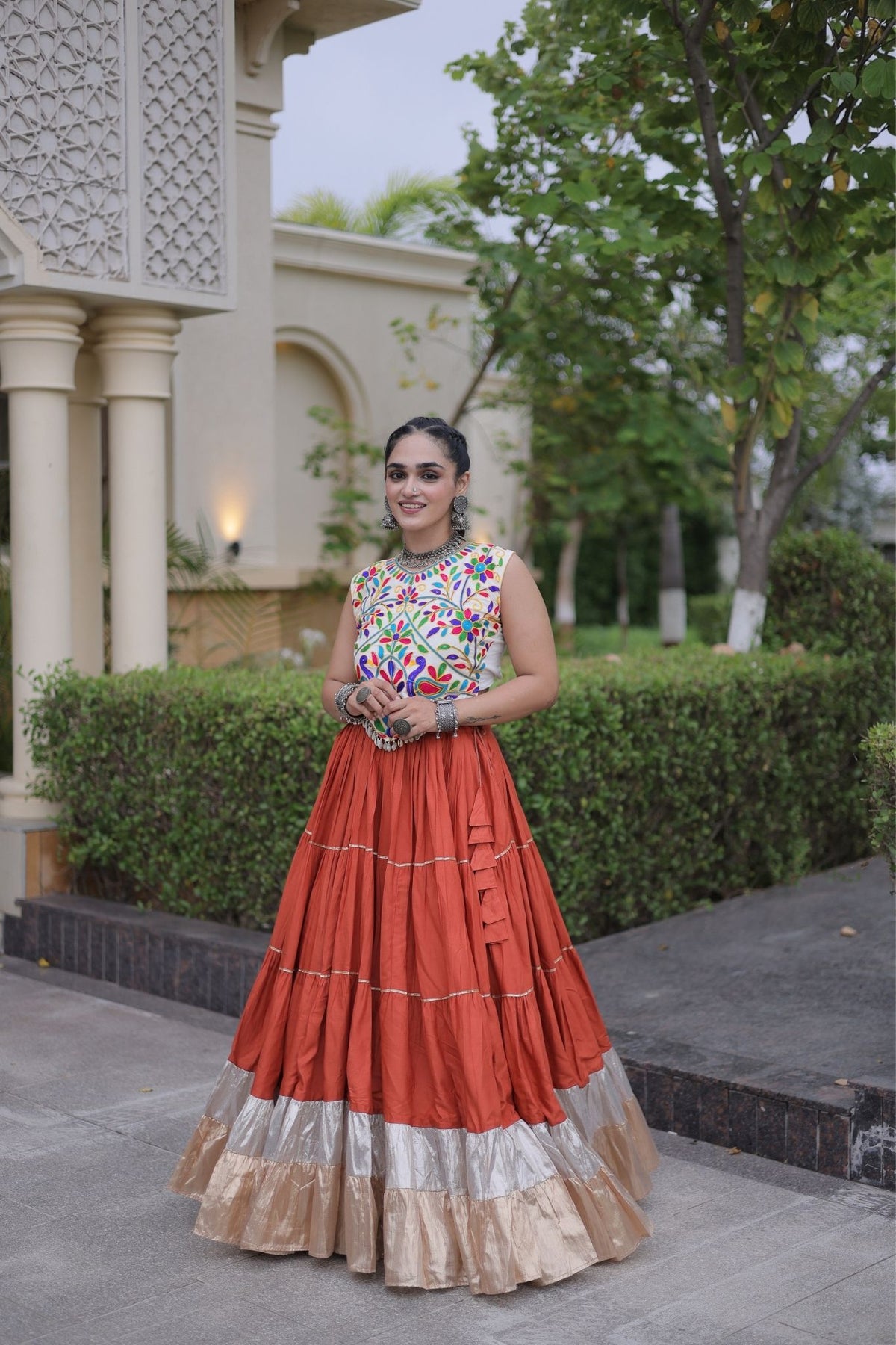 Raasrang Navratri Special Designer Rayon Lehenga Choli