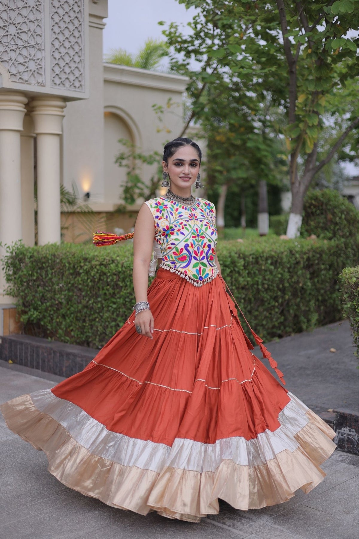 Raasrang Navratri Special Designer Rayon Lehenga Choli