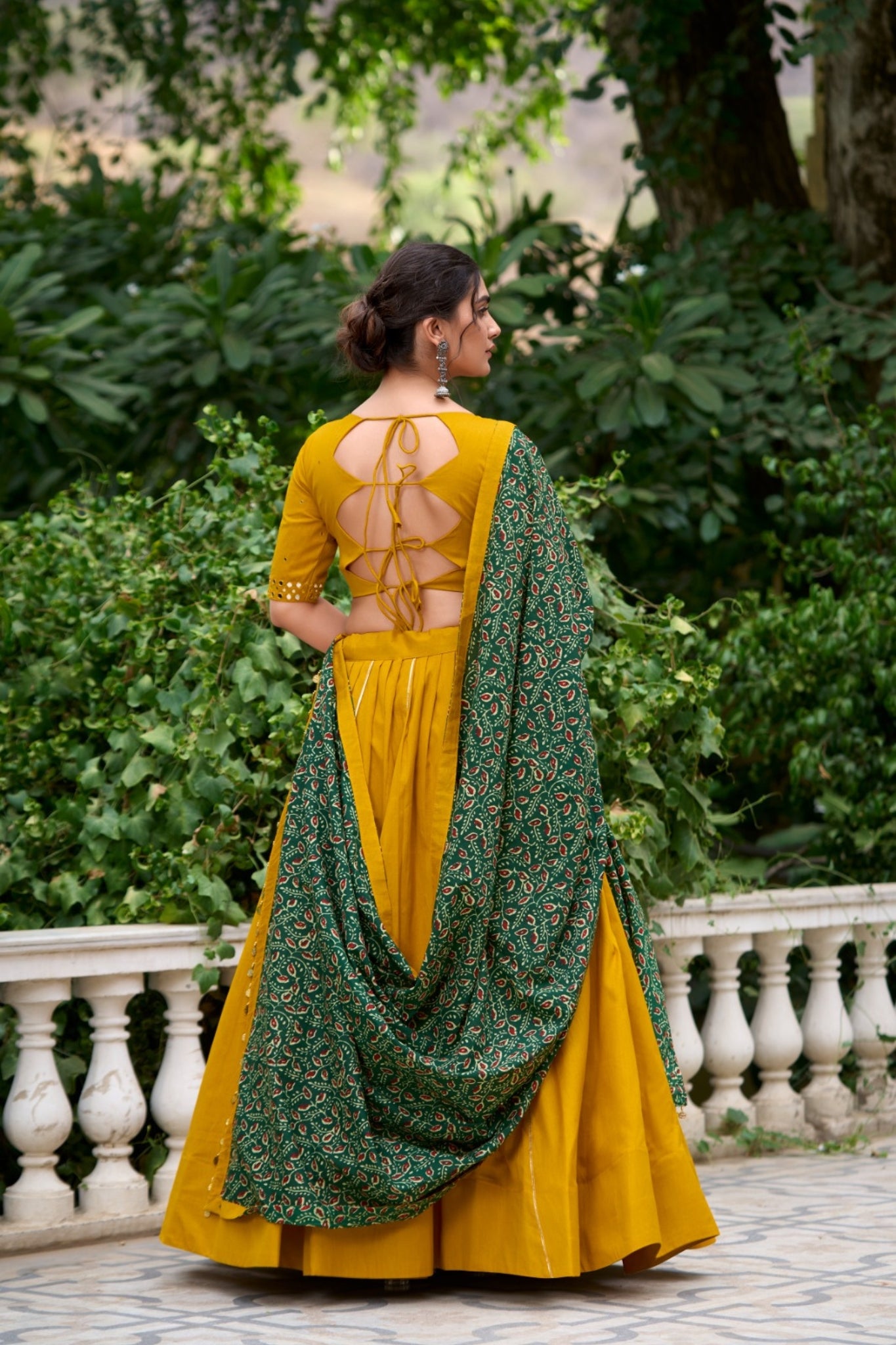 Tradition Navratri Look Pure Cotton Lehenga Choli