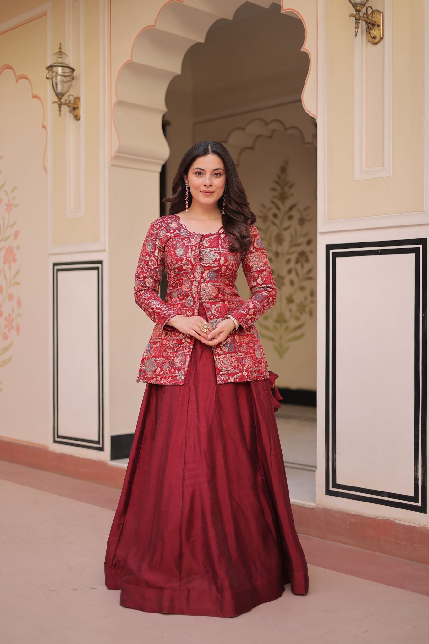 Pure Simmer Festive Jacquard Designer Readymade Lehenga Choli