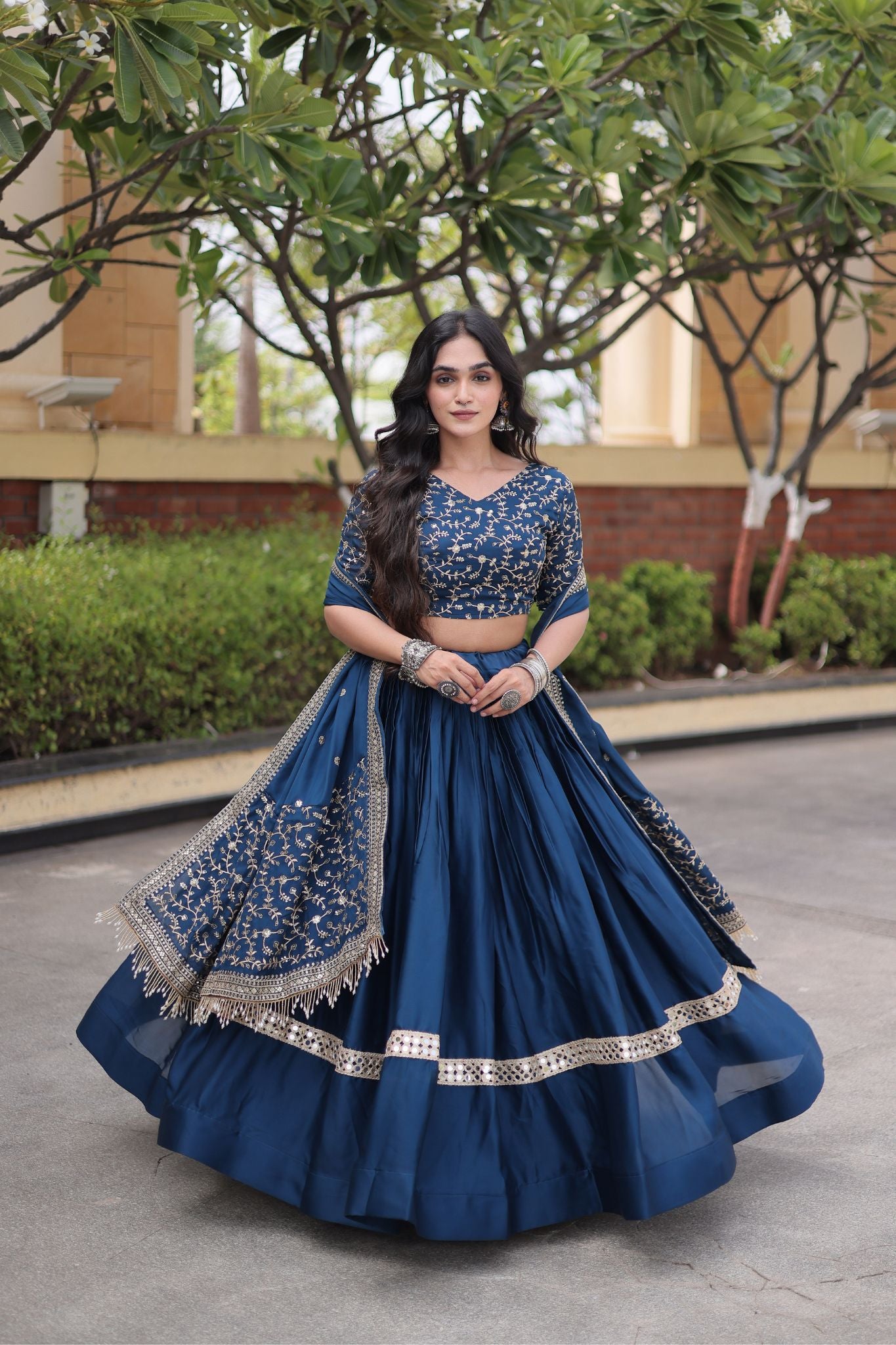 Designer Wedding And  Festive Glory Satin Premium Lehenga Choli