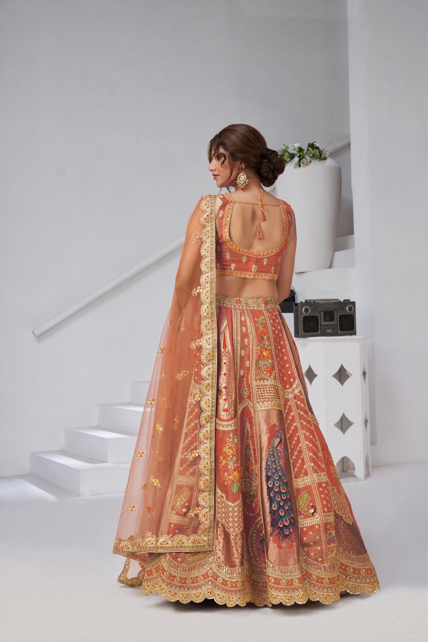 Royal Radiance Raw Silk Bridal Lehenga Choli
