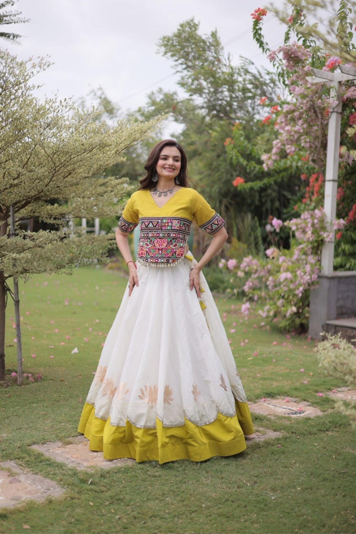 Raasrang Traditional Kutchi Work Lehenga Choli For Navratri