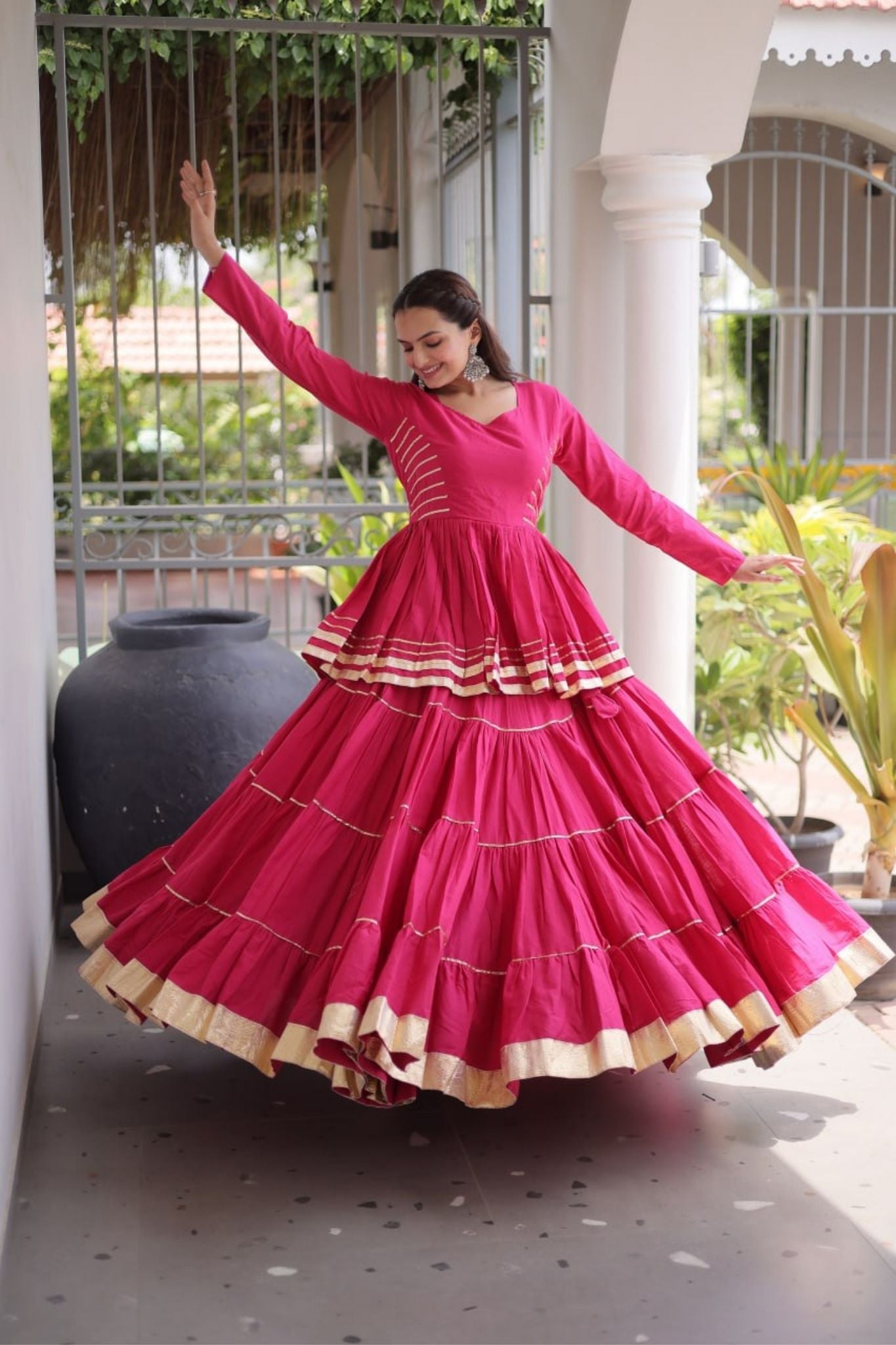 Raasrang Traditional Navratri Special Beautiful Cotton Lehenga Choli